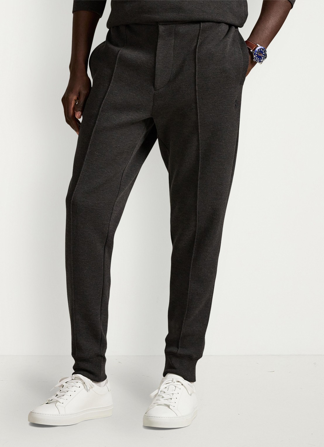 Ralph Lauren Tapered fit joggingbroek met steekzakken - detail 4 dark charcoal / donkergrijs