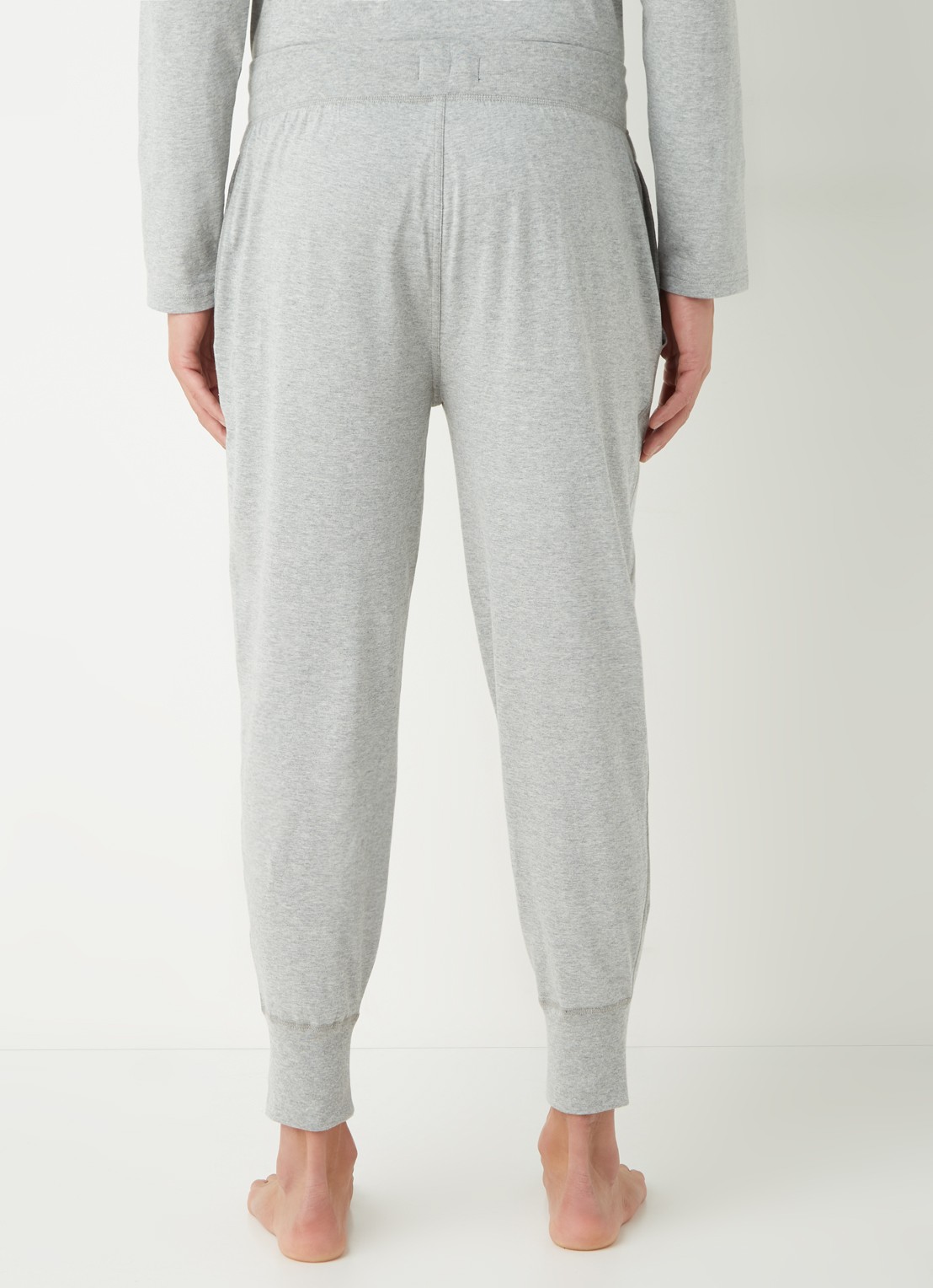Ralph Lauren Tapered fit loungebroek met steekzakken en logo - achterkant grijs