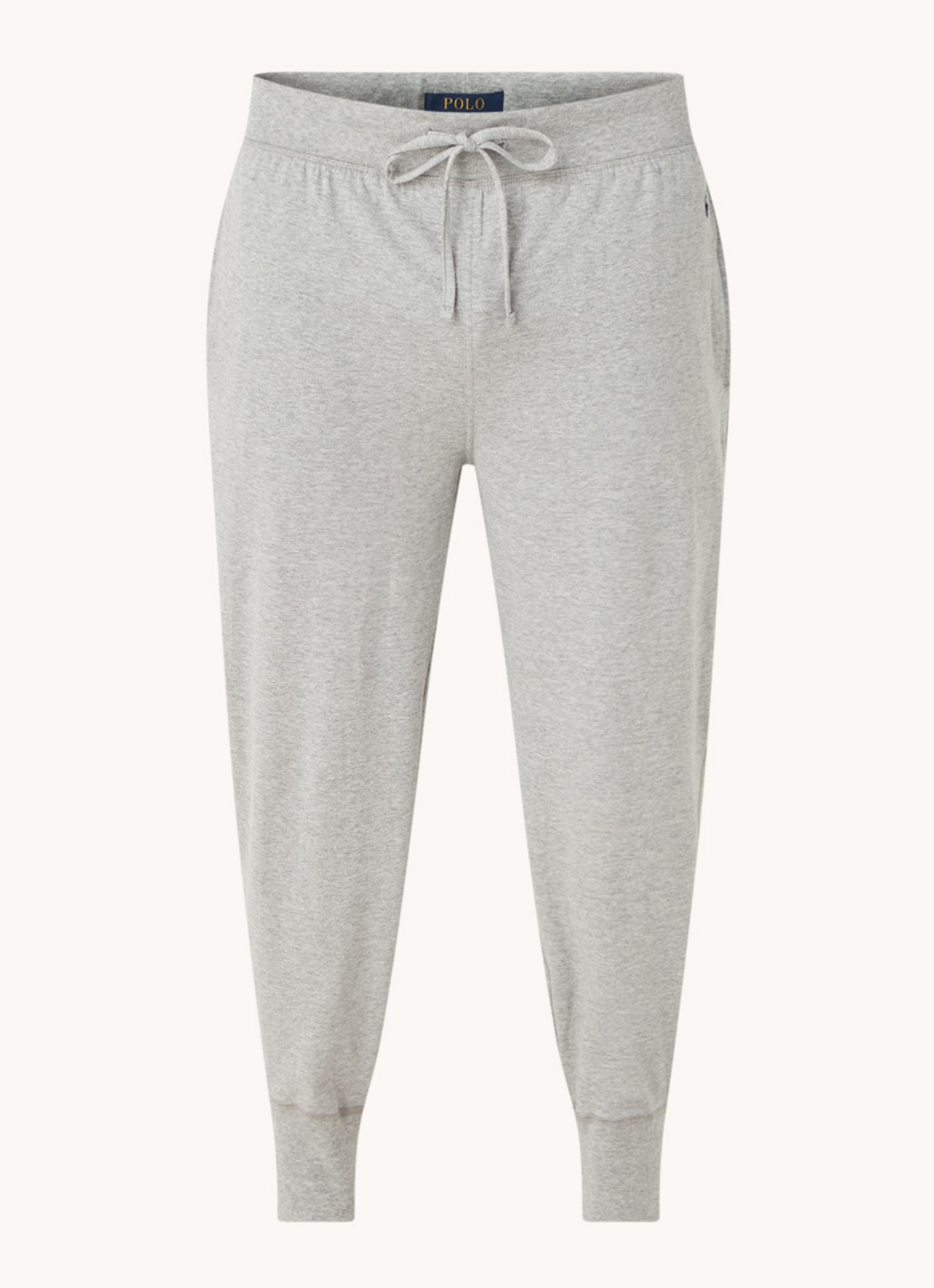Ralph Lauren Tapered fit loungebroek met steekzakken en logo - voorkant 2 grijs