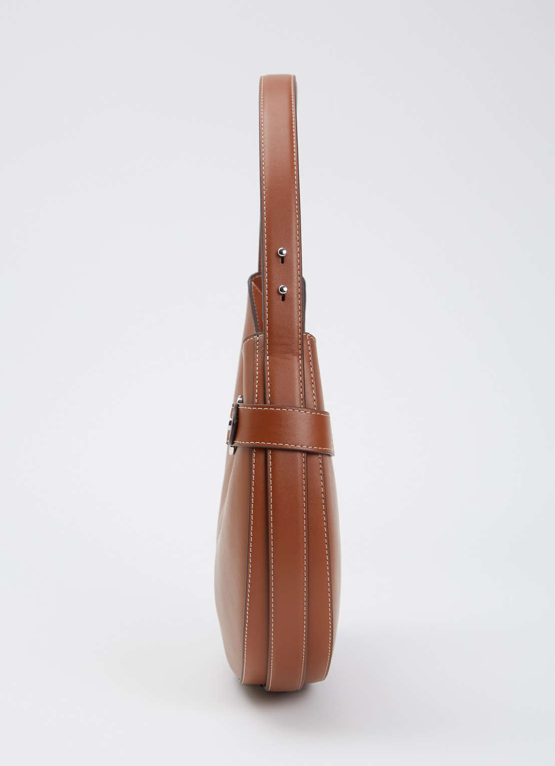 Ralph Lauren Tasha Large schoudertas van suède - detail 3 cognac