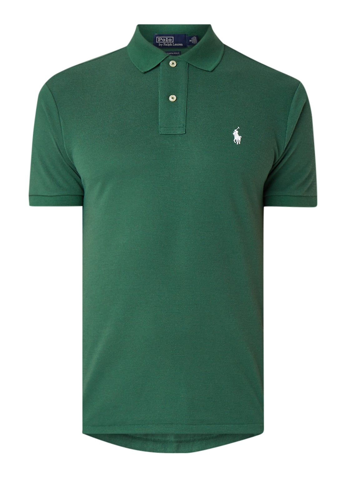 Ralph Lauren The Earth regular fit polo vervaardigd uit gerecycled plastic  - voorkant 3 groen