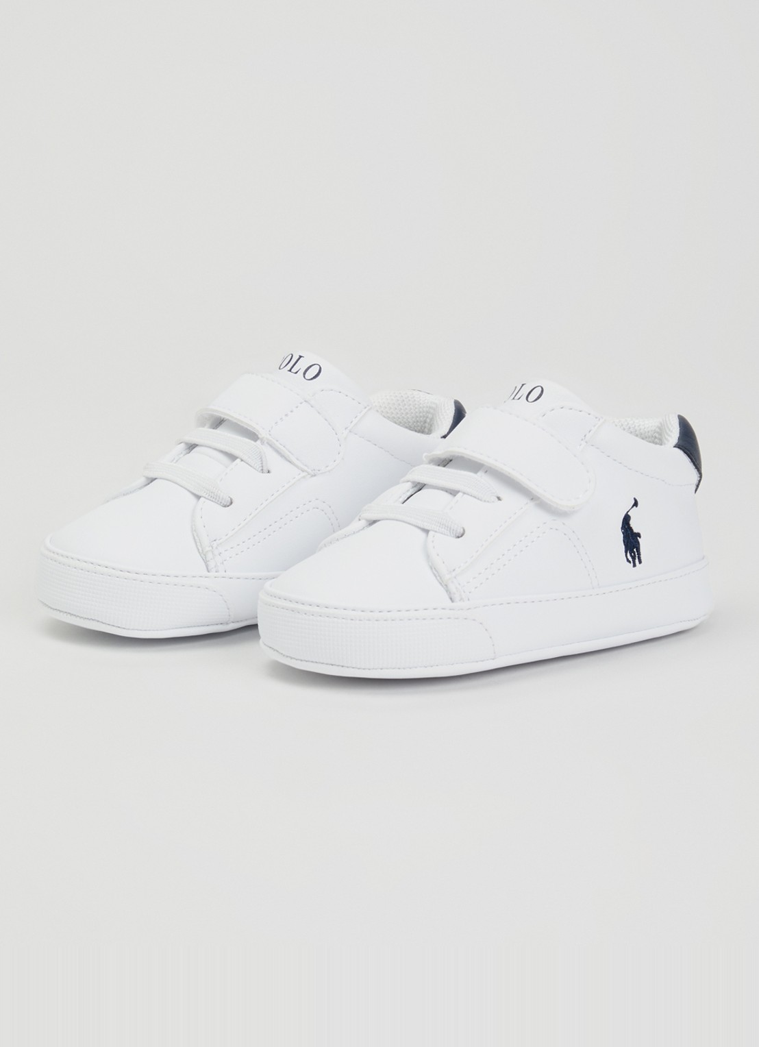 Ralph Lauren Theron babyslofje met logo - voorkant 2 wit