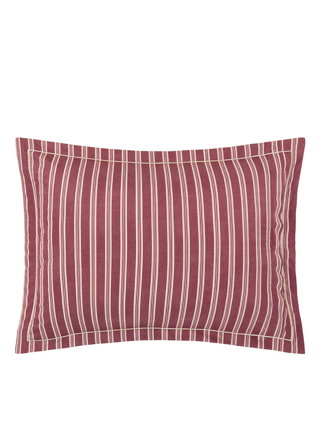 Ralph Lauren Tilly kussensloop van katoen 300TC - voorkant donkerrood