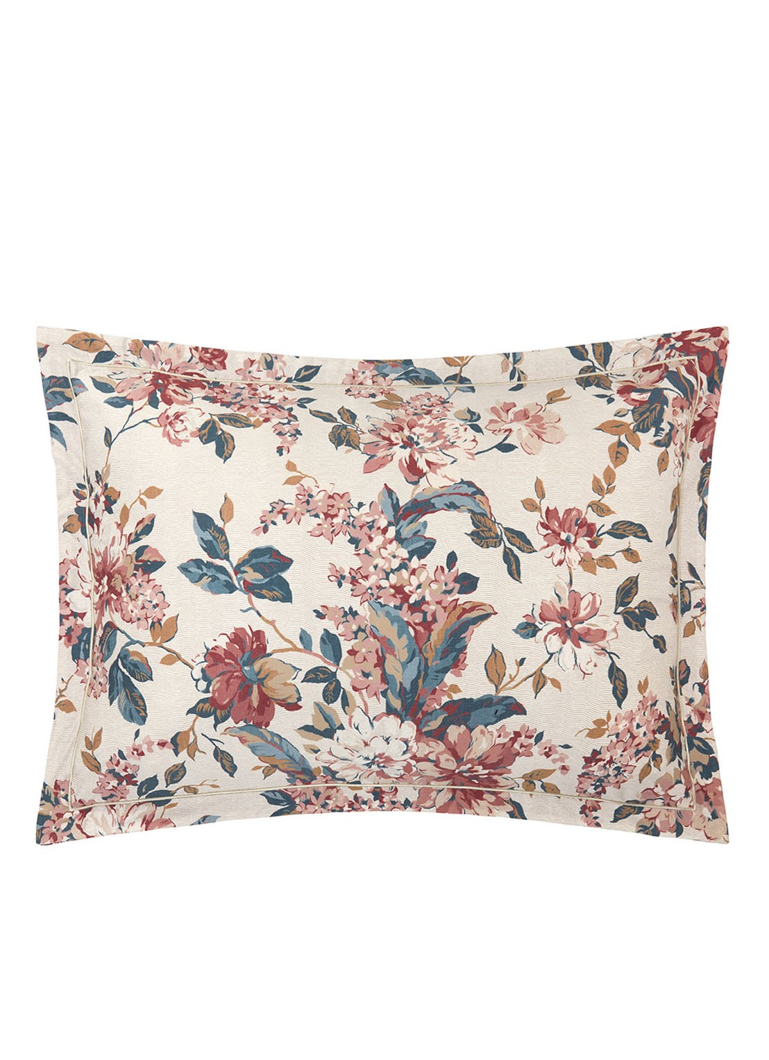 Ralph Lauren Tilly kussensloop van katoen 300TC - voorkant 2 donkerrood