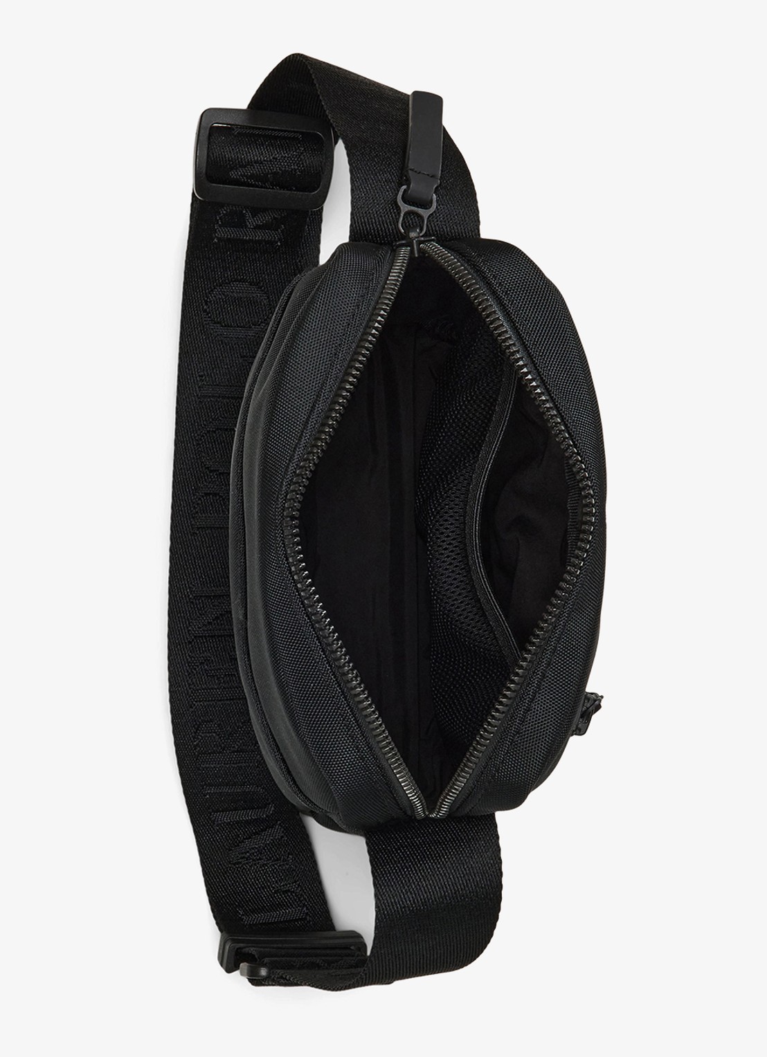 Ralph Lauren Tonal crossbodytas met logo - achterkant black / zwart