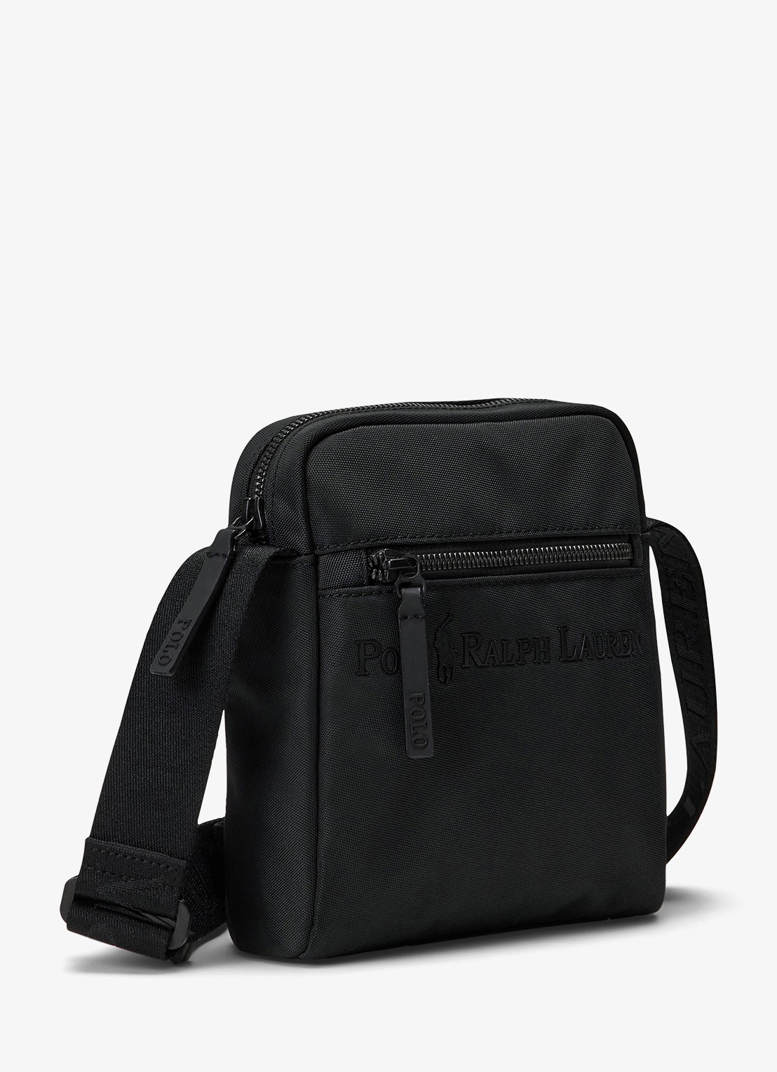 Ralph Lauren Tonal crossbodytas met logo - detail 4 black / zwart