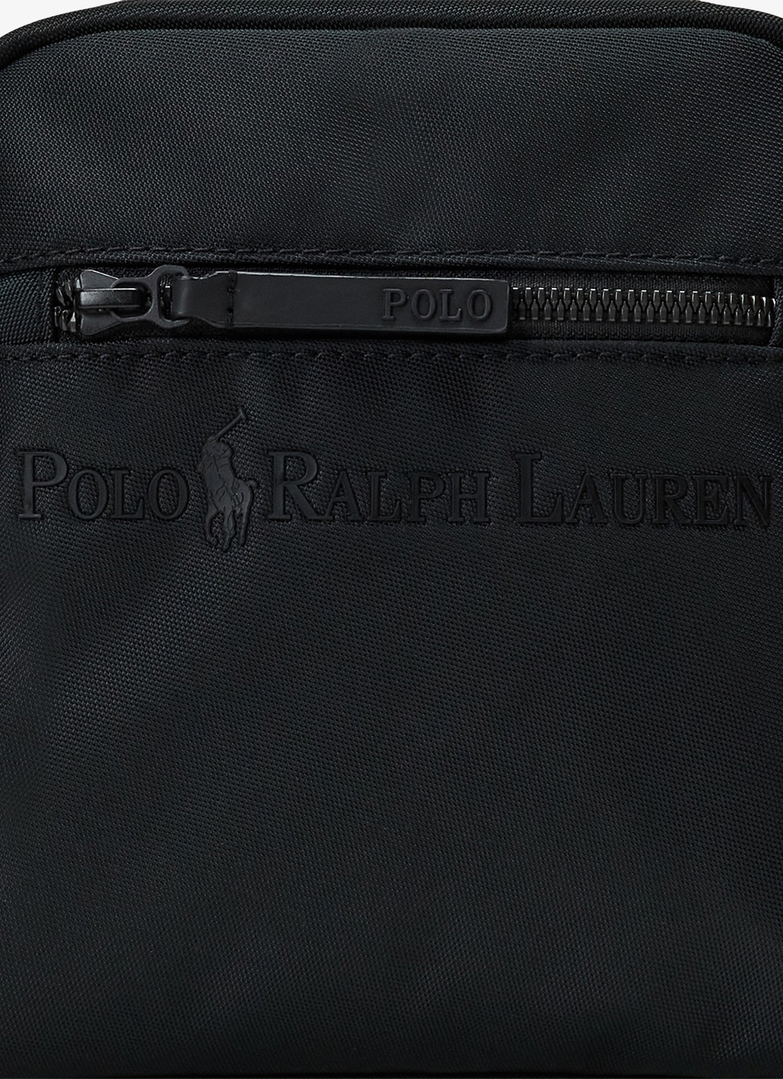 Ralph Lauren Tonal crossbodytas met logo - detail 6 black / zwart