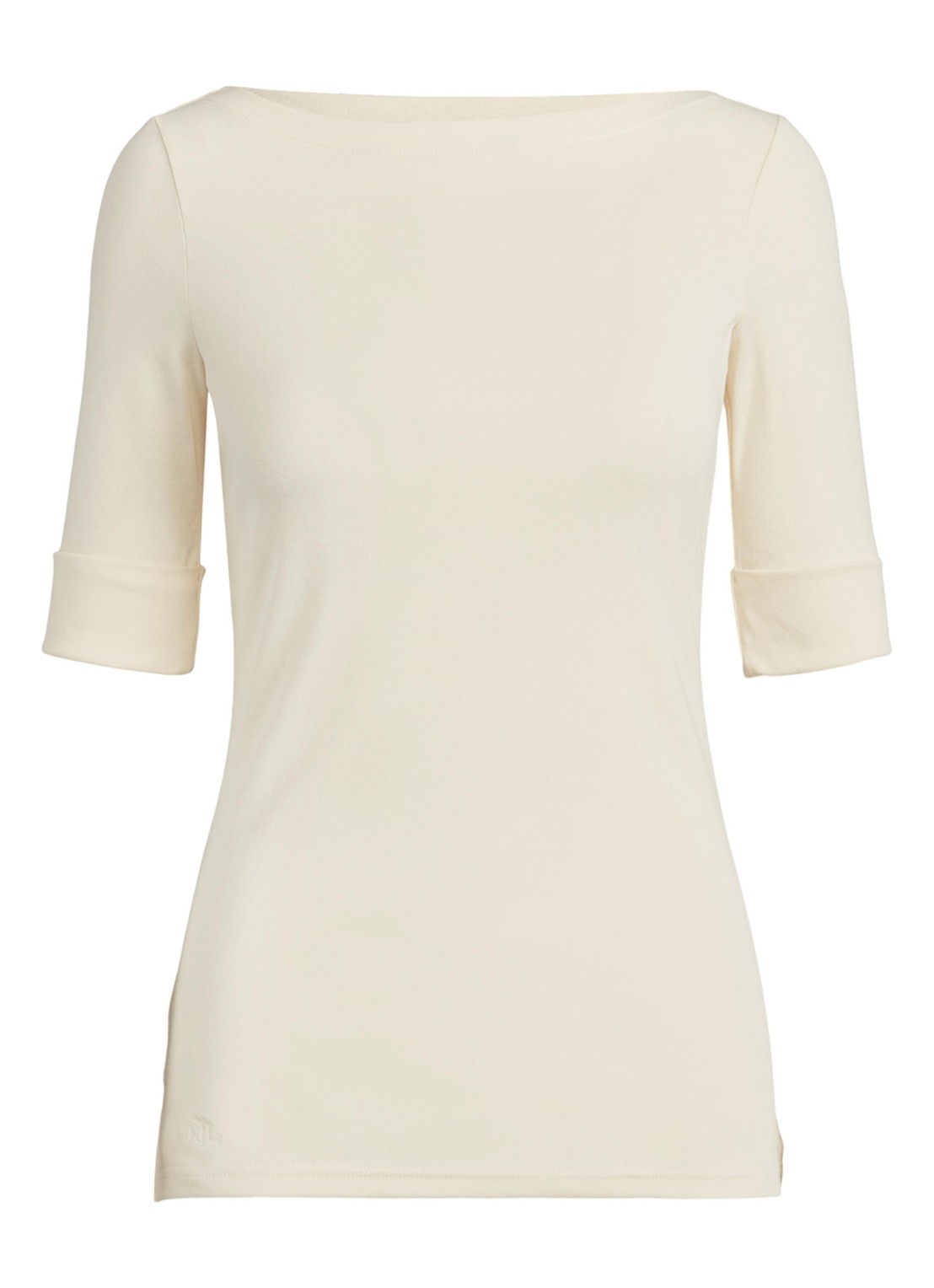 Ralph Lauren Top met boothals - voorkant 4 creme