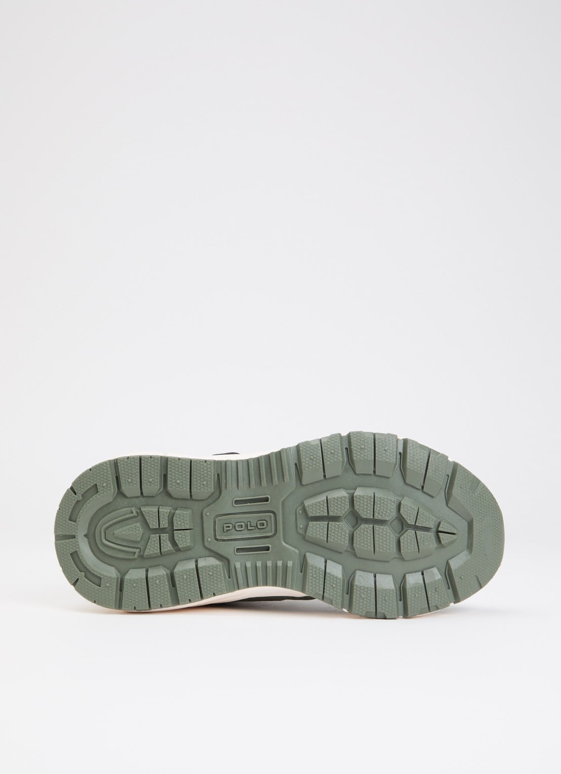 Ralph Lauren Trackster 275 sneaker met mesh details en logo - detail 2 olijfgroen