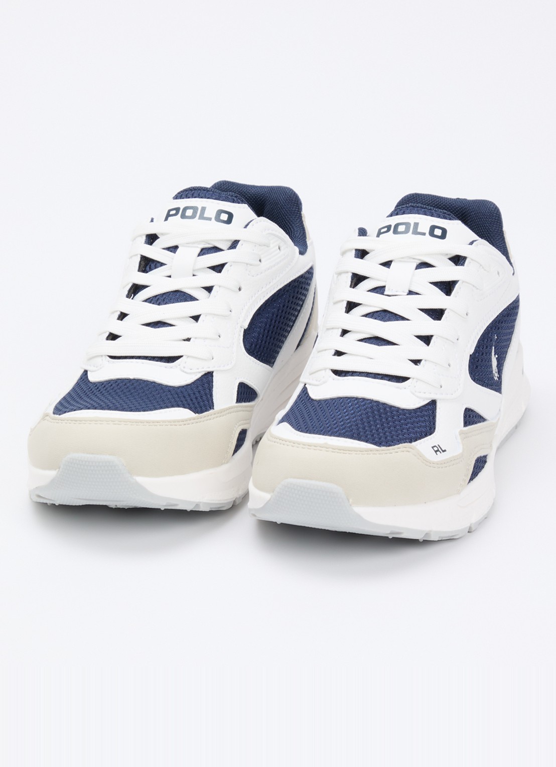 Ralph Lauren Trackster sneaker met mesh details - detail 3 wit