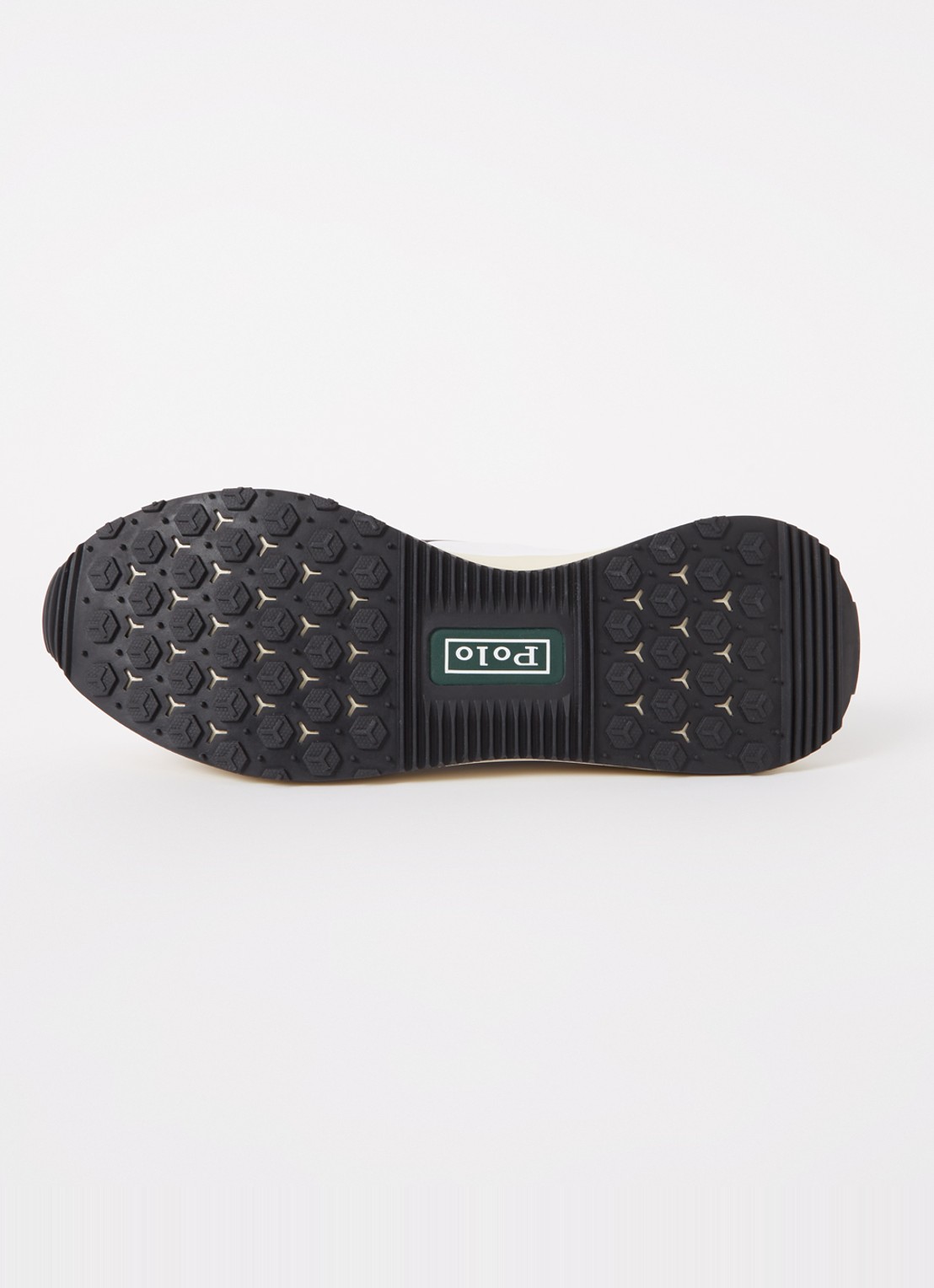 Ralph Lauren Train 89 sneaker met suède en leren details  - detail 3 wit