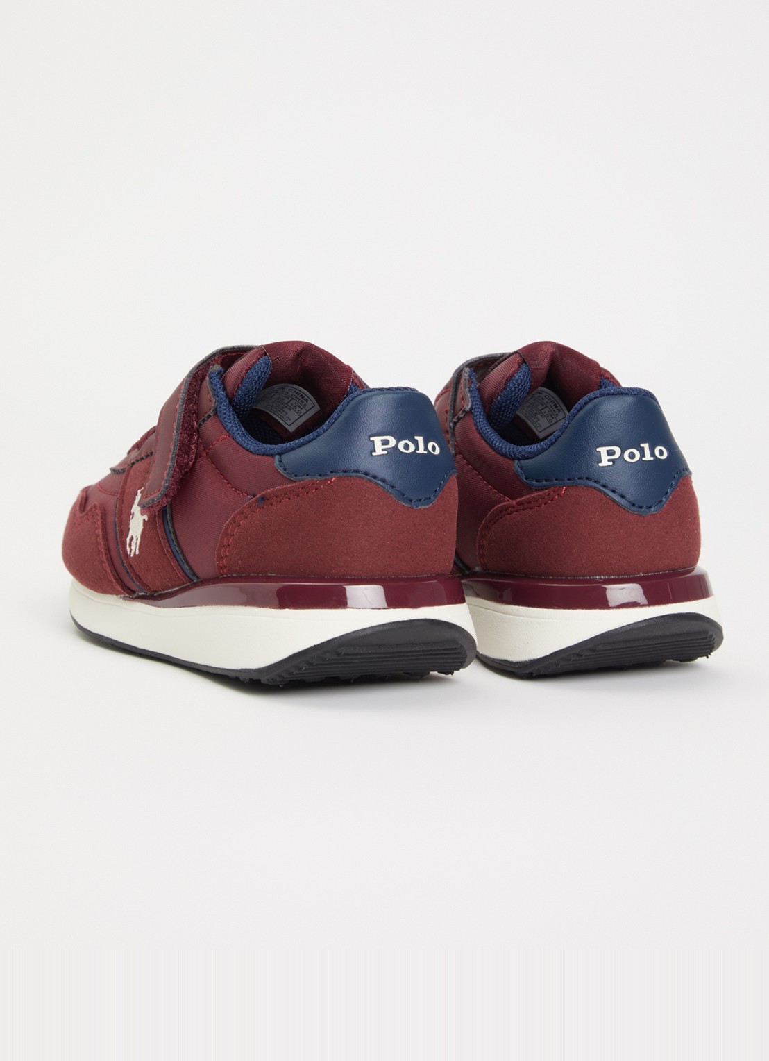 Ralph Lauren Train 89 Sport II sneaker met logo - achterkant 4 bordeauxrood