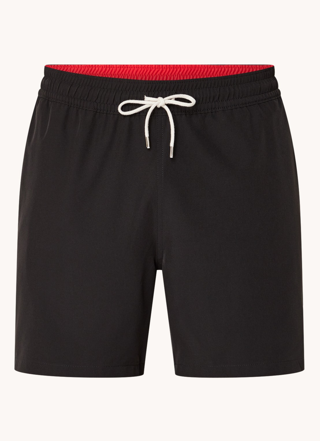 Ralph Lauren Traveler zwemshorts met logo en koordsluiting - voorkant polo black / zwart