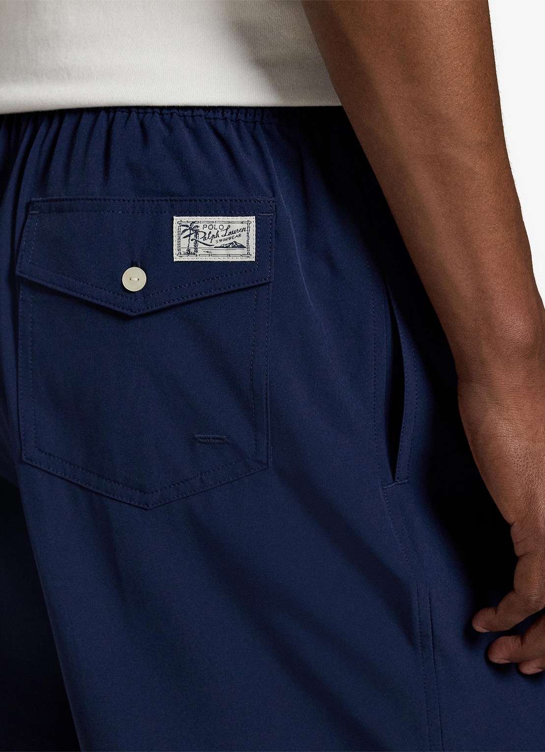 Ralph Lauren Traveler zwemshorts met logo en koordsluiting - detail 4 newport navy / donkerblauw