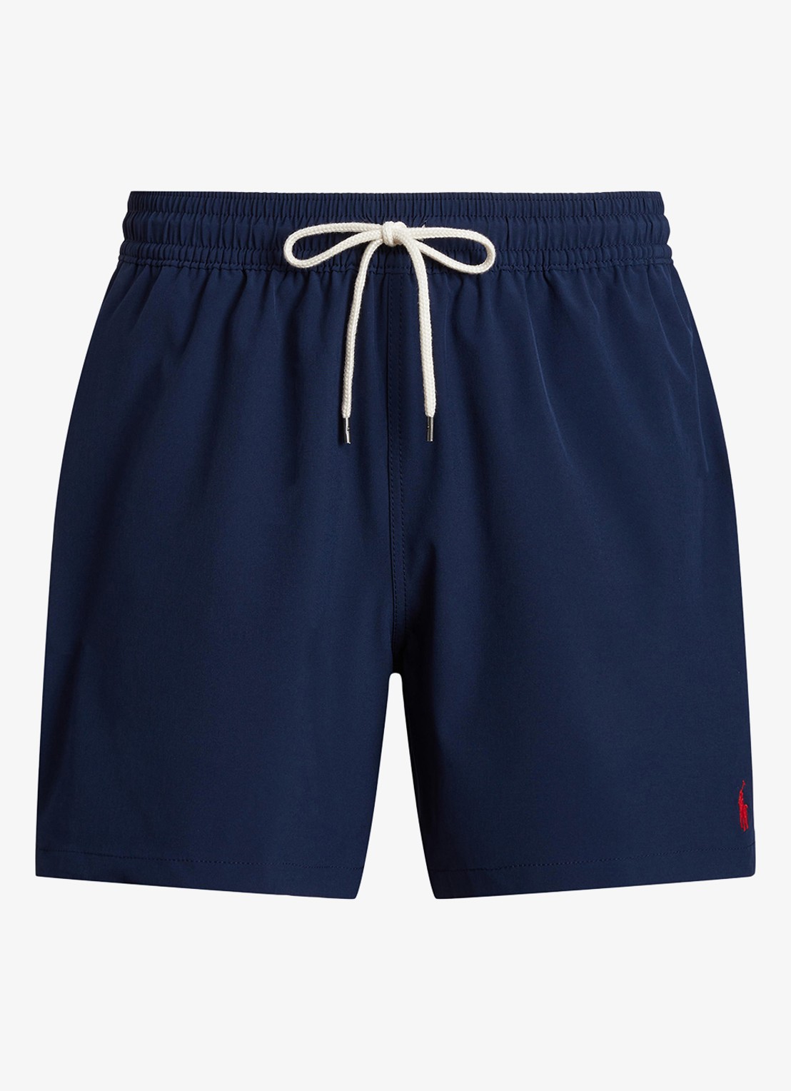 Ralph Lauren Traveler zwemshorts met logo en koordsluiting - voorkant newport navy / donkerblauw
