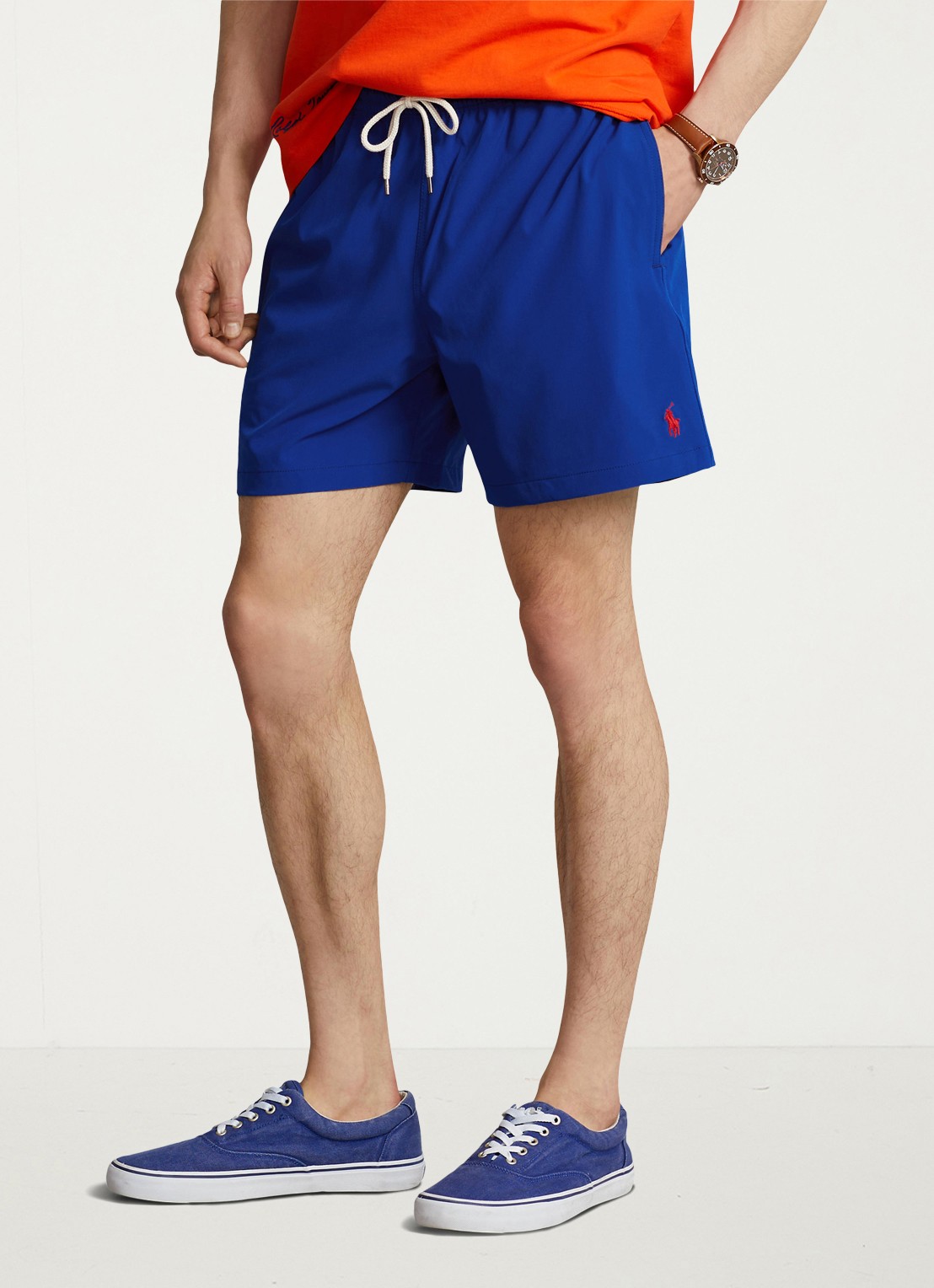 Ralph Lauren Traveler zwemshorts met logo en koordsluiting - detail 4 rugby royal / blauw