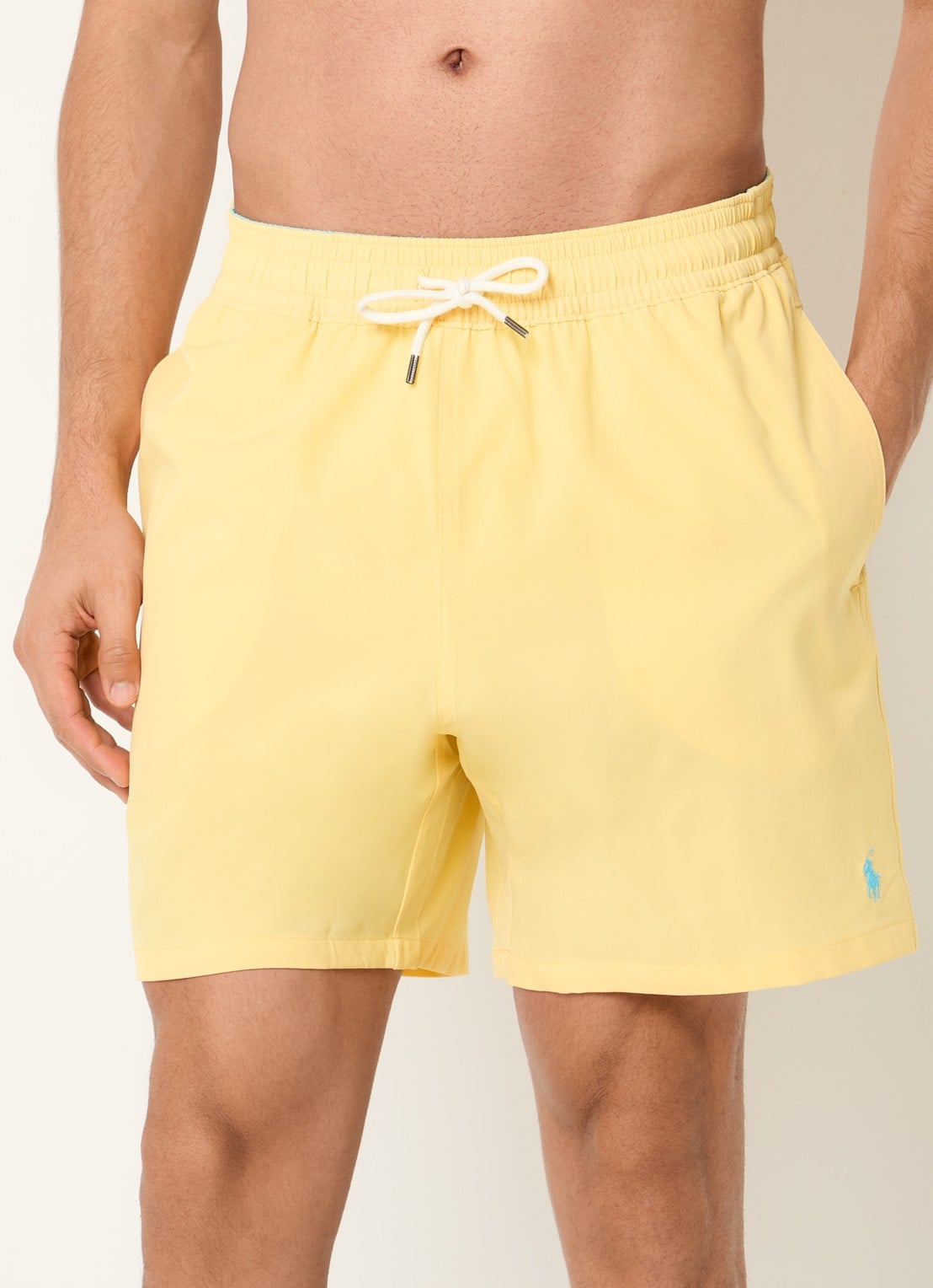 Ralph Lauren Traveler zwemshorts met logoborduring - detail 3 geel