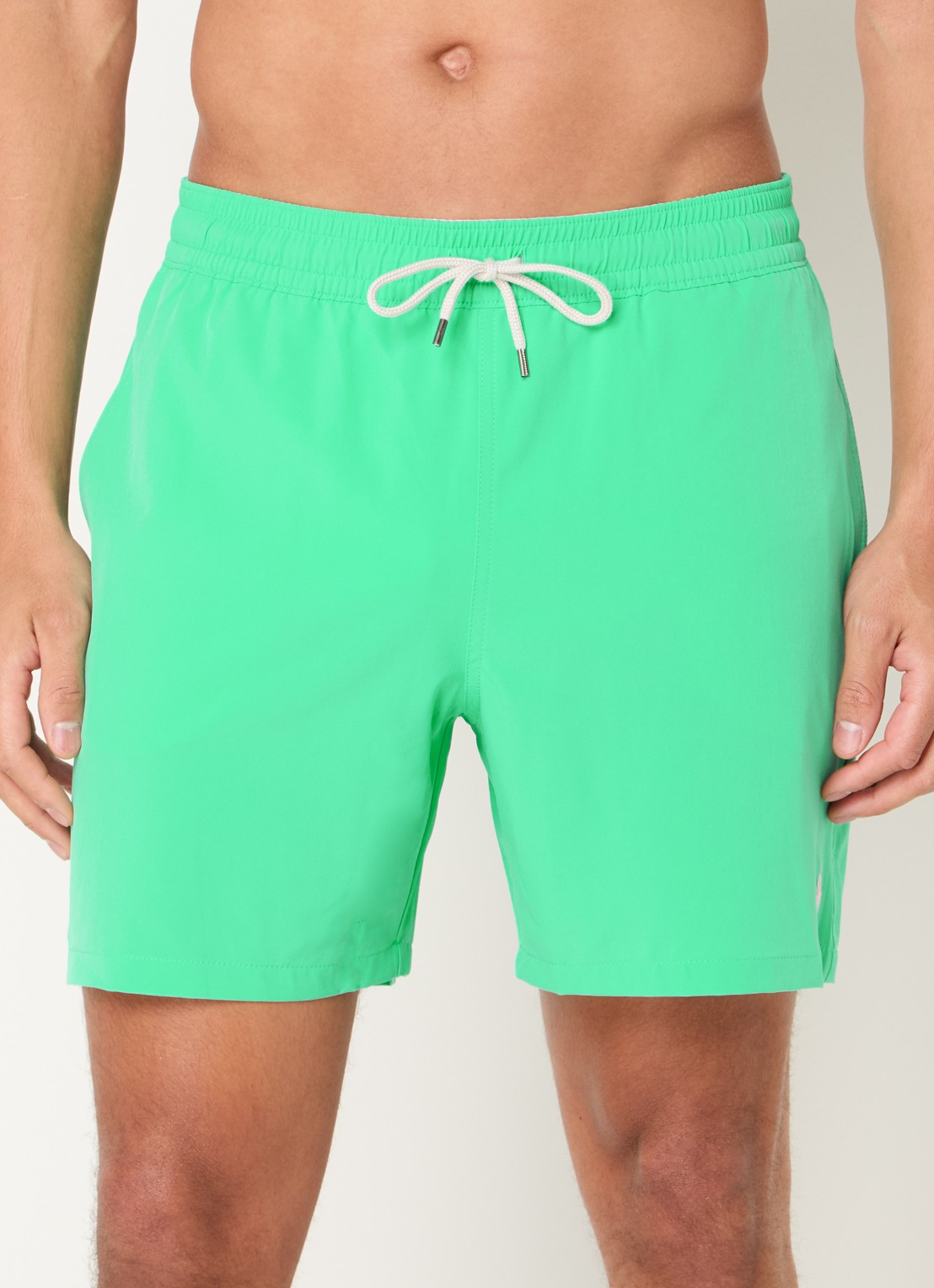 Ralph Lauren Traveler zwemshorts met logoborduring - detail 3 lime / groen