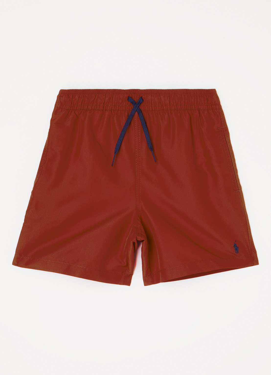 Ralph Lauren Travlr zwemshorts met logo - voorkant donkerrood