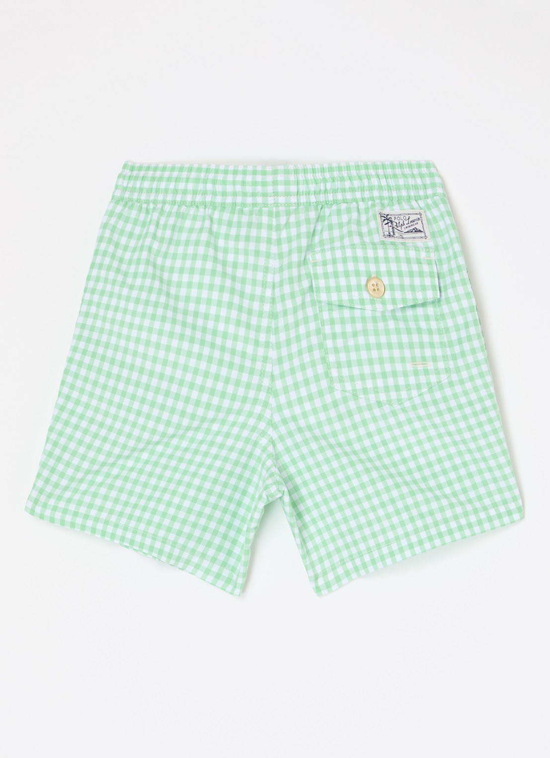 Ralph Lauren Travlr zwemshorts met logo - voorkant 3 lime
