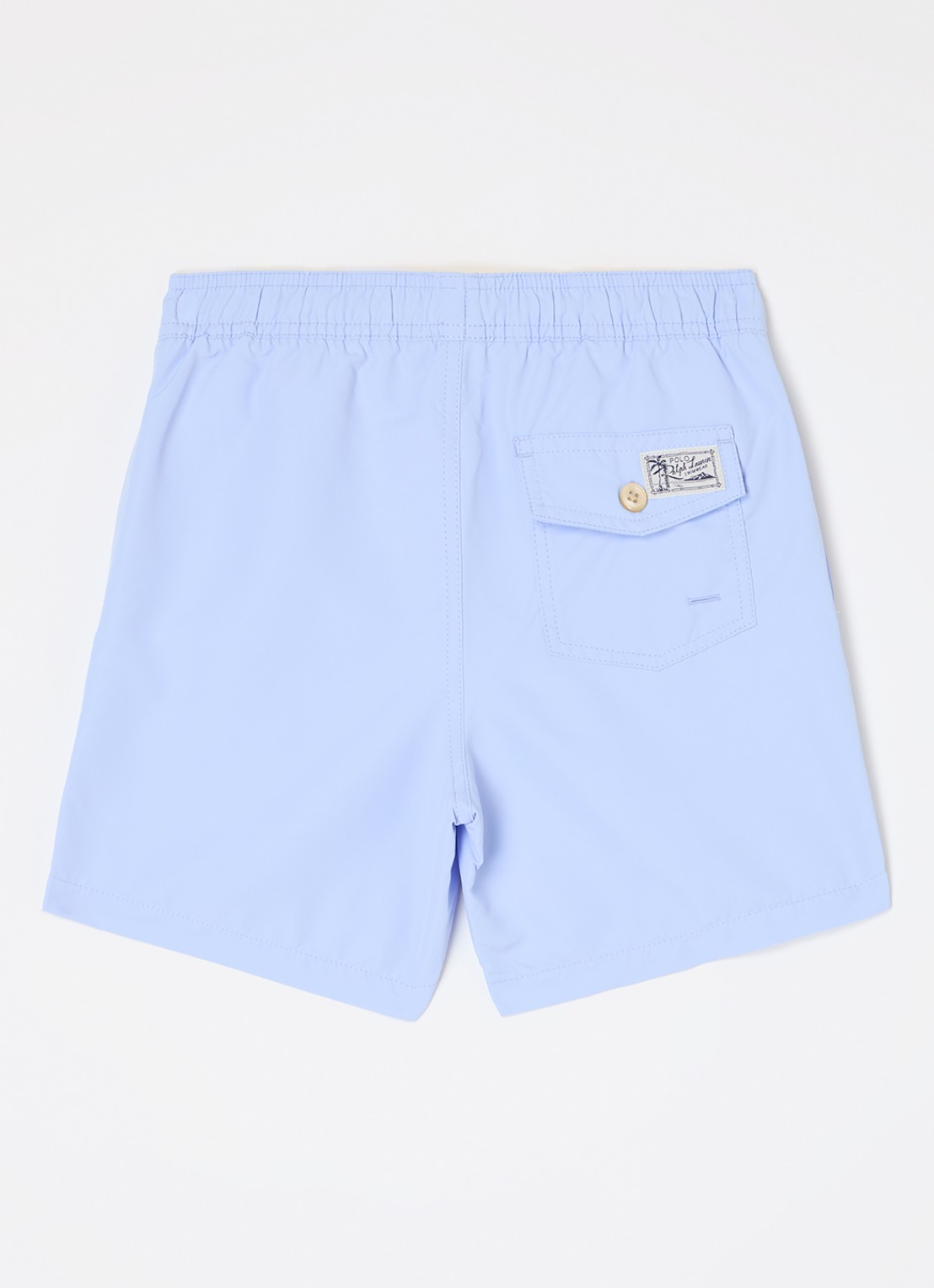 Ralph Lauren Travlr zwemshorts met logo - voorkant 2 lichtblauw