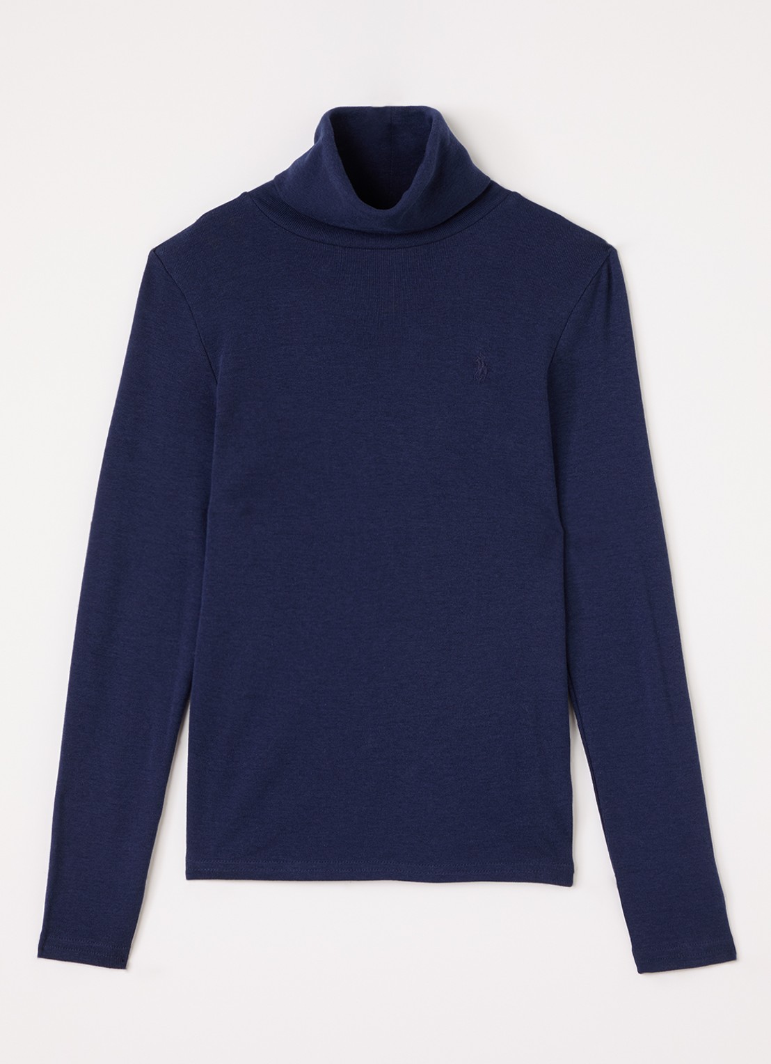 Ralph Lauren Trui met col - voorkant donkerblauw