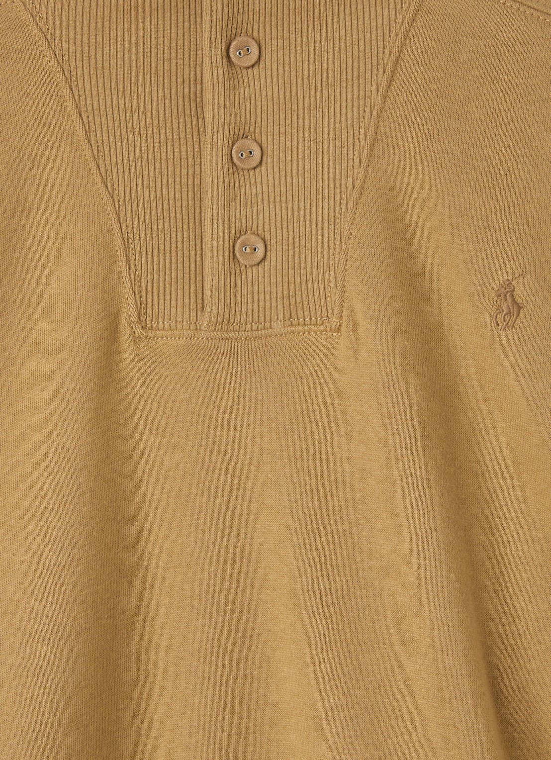 Ralph Lauren Trui met logoborduring - detail 3 camel