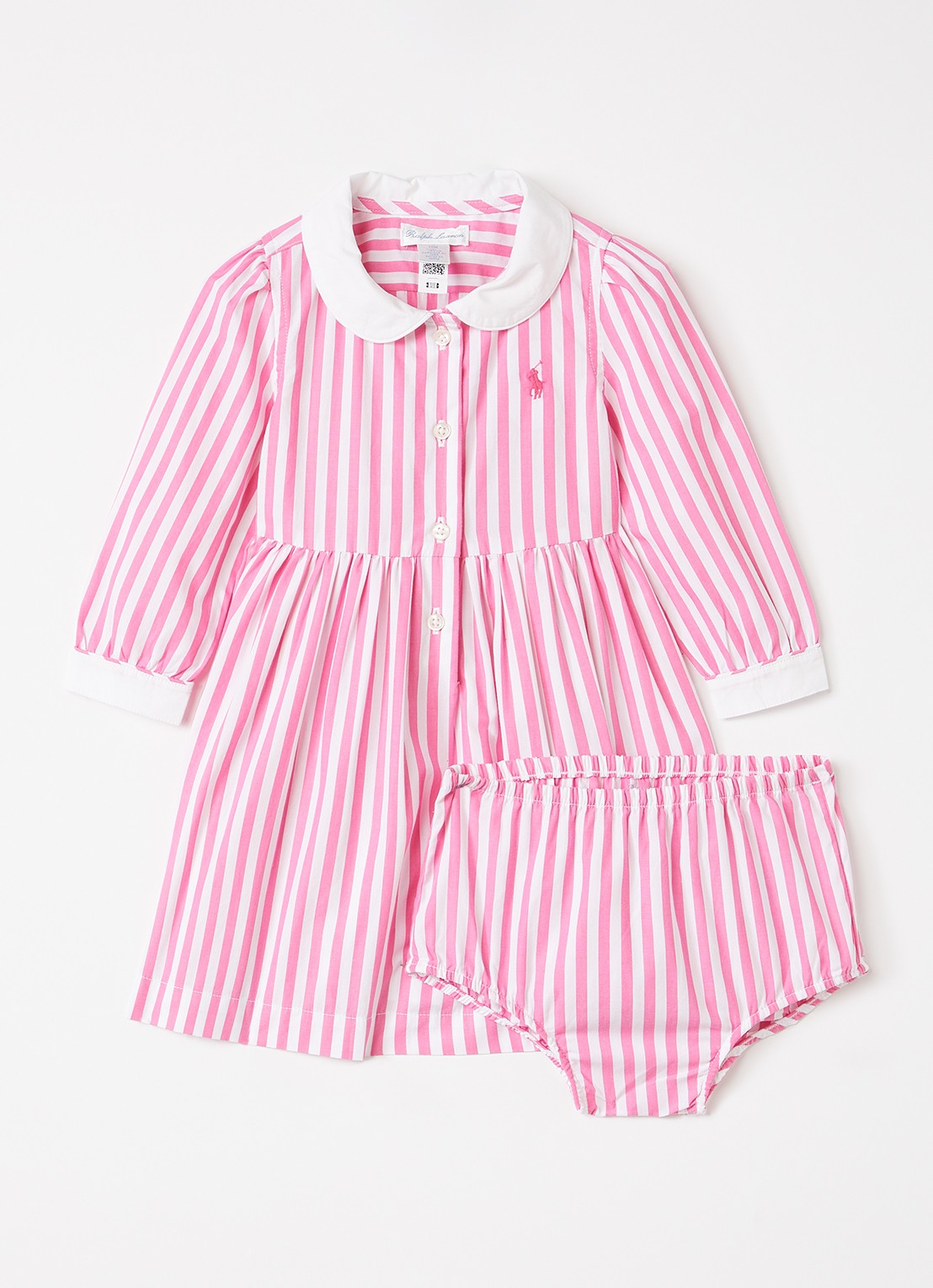 Ralph Lauren Tuniekjurk met bloomer - voorkant roze