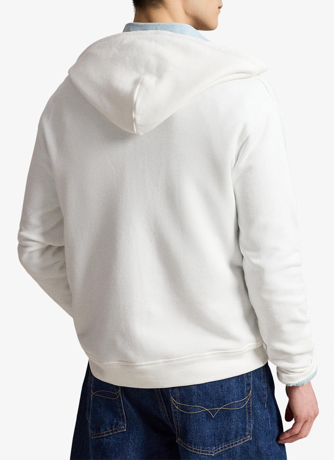 Ralph Lauren Vest met logoborduring en capuchon - achterkant 2 white / wit