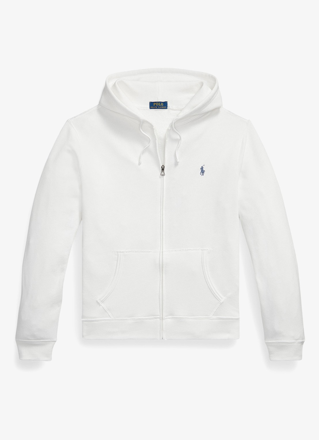 Ralph Lauren Vest met logoborduring en capuchon - voorkant white / wit