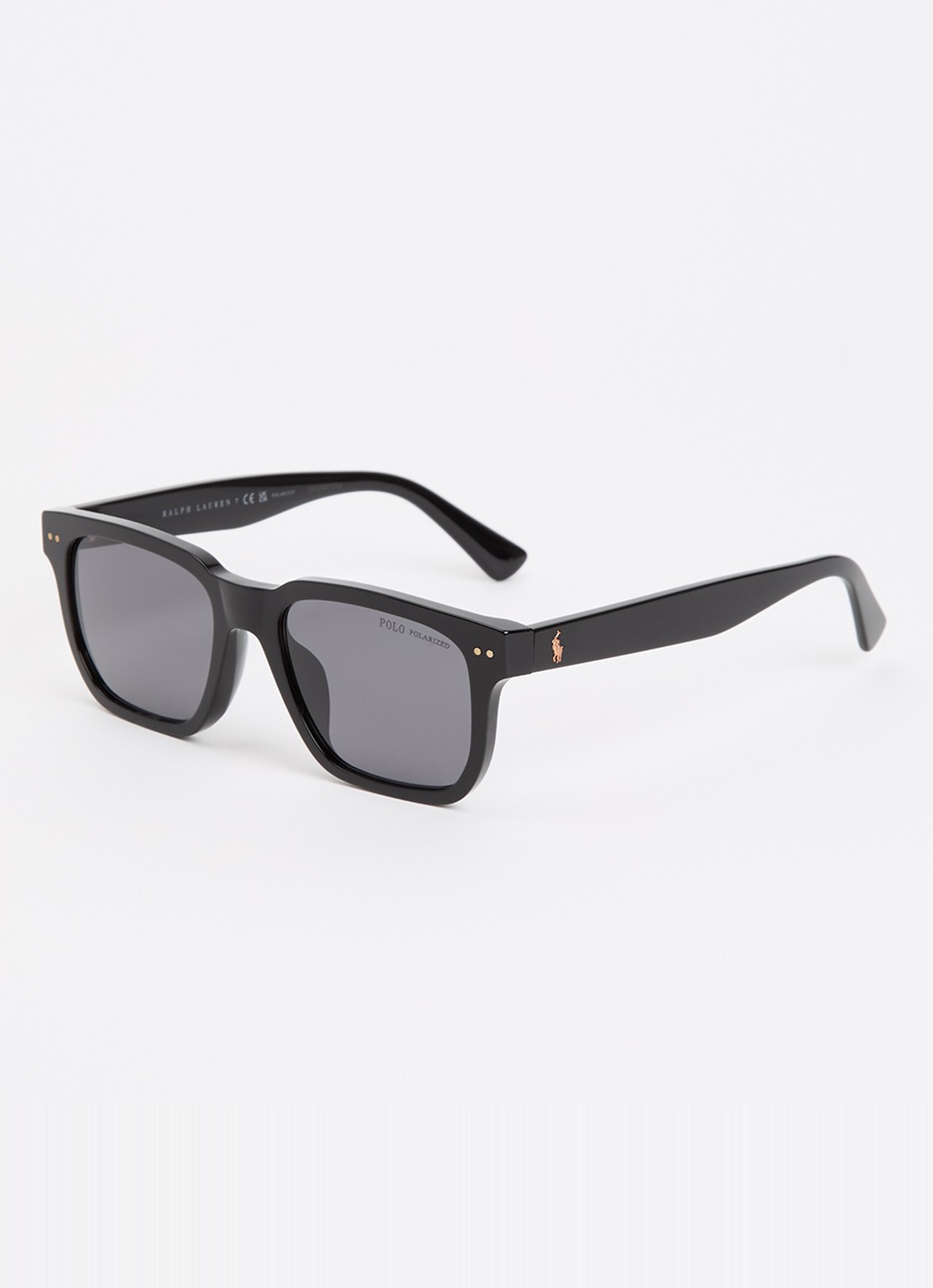 Ralph Lauren Wayfarer zonnebril gepolariseerd PH4252U - voorkant zwart