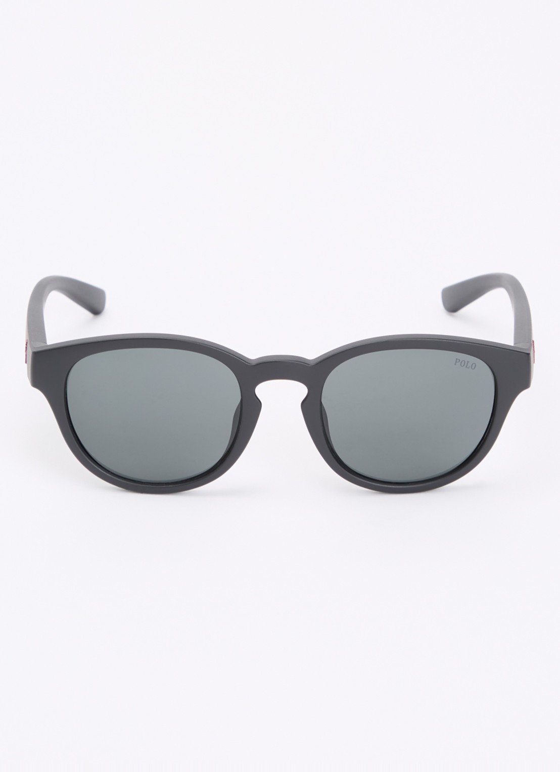 Ralph Lauren Wayfarer zonnebril met verwisselbare brillenpoten PH4233U - detail rood