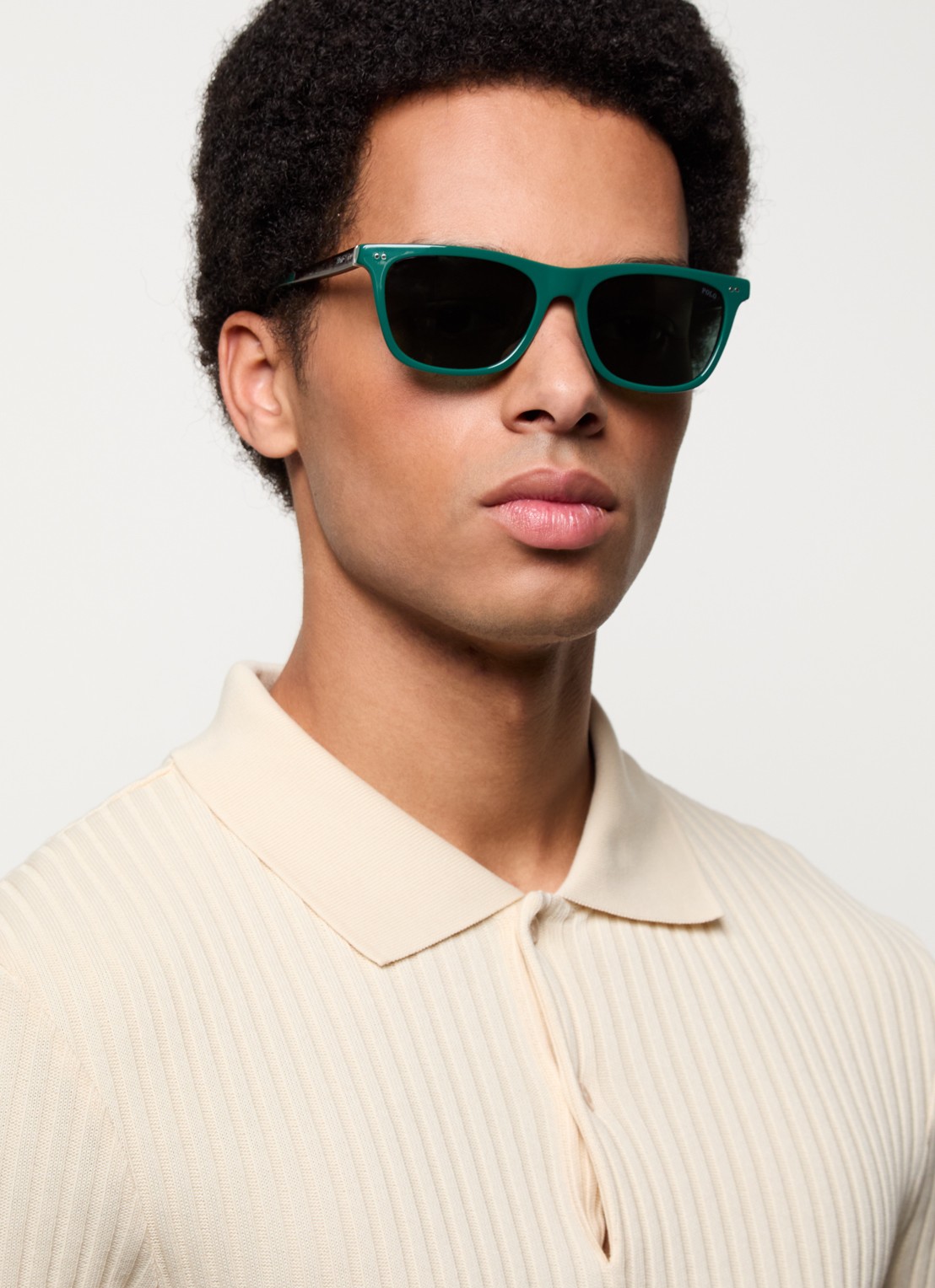 Ralph Lauren Wayfarer zonnebril PH4205U - voorkant 2 zeegroen