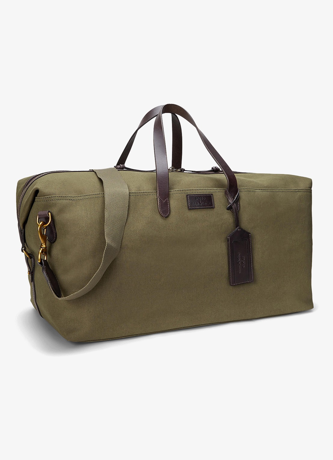 Ralph Lauren Weekendtas met logo - detail 3 defender grn / mosgroen