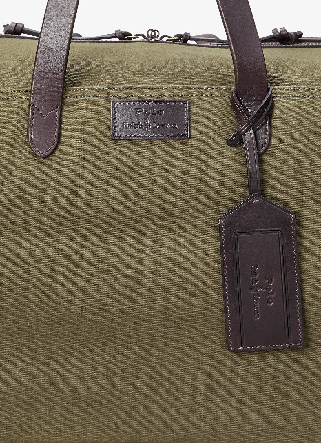 Ralph Lauren Weekendtas met logo - detail 5 defender grn / mosgroen