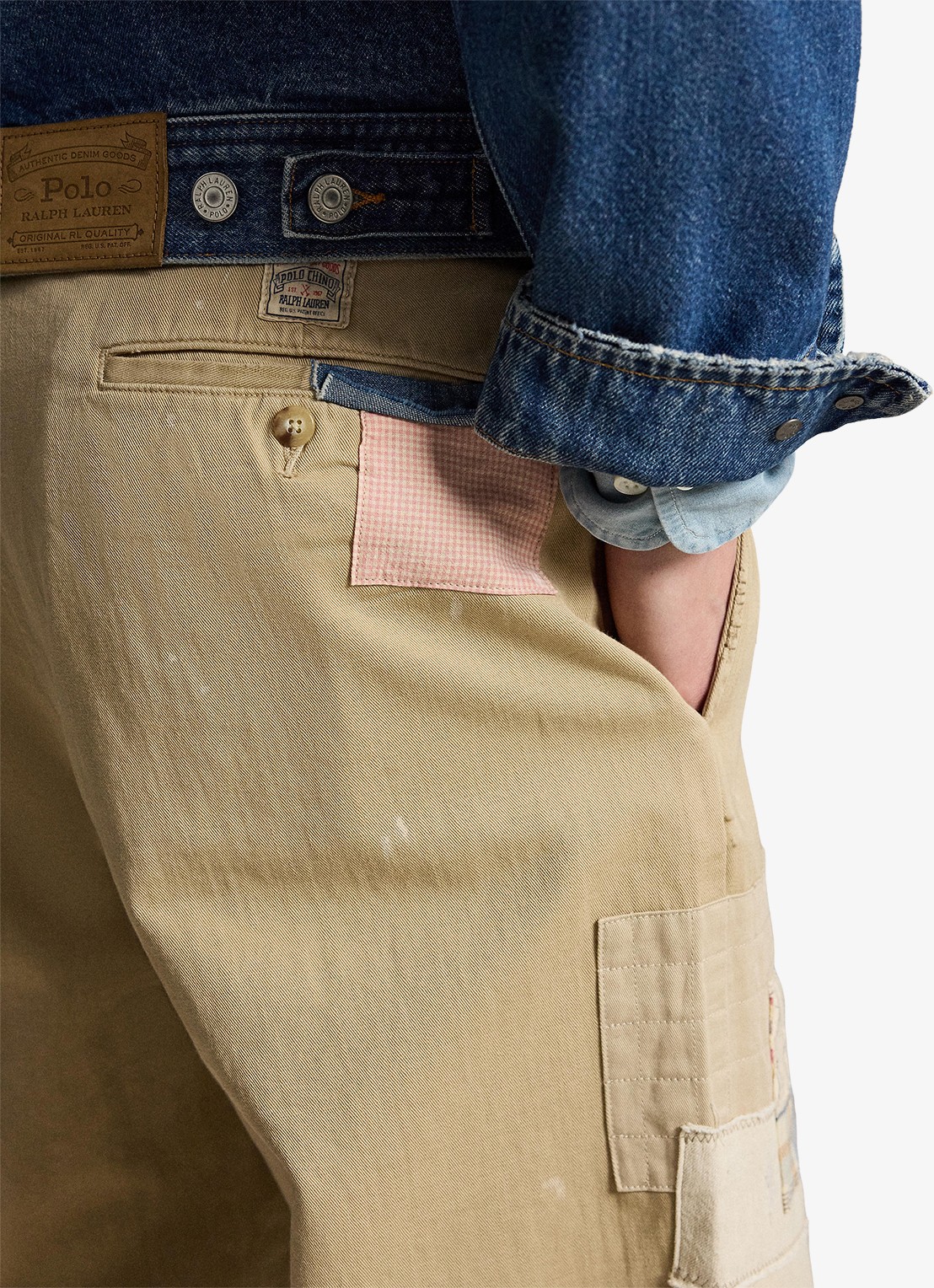 Ralph Lauren Wide fit broek met steekzakken - detail 2 classic tan / camel