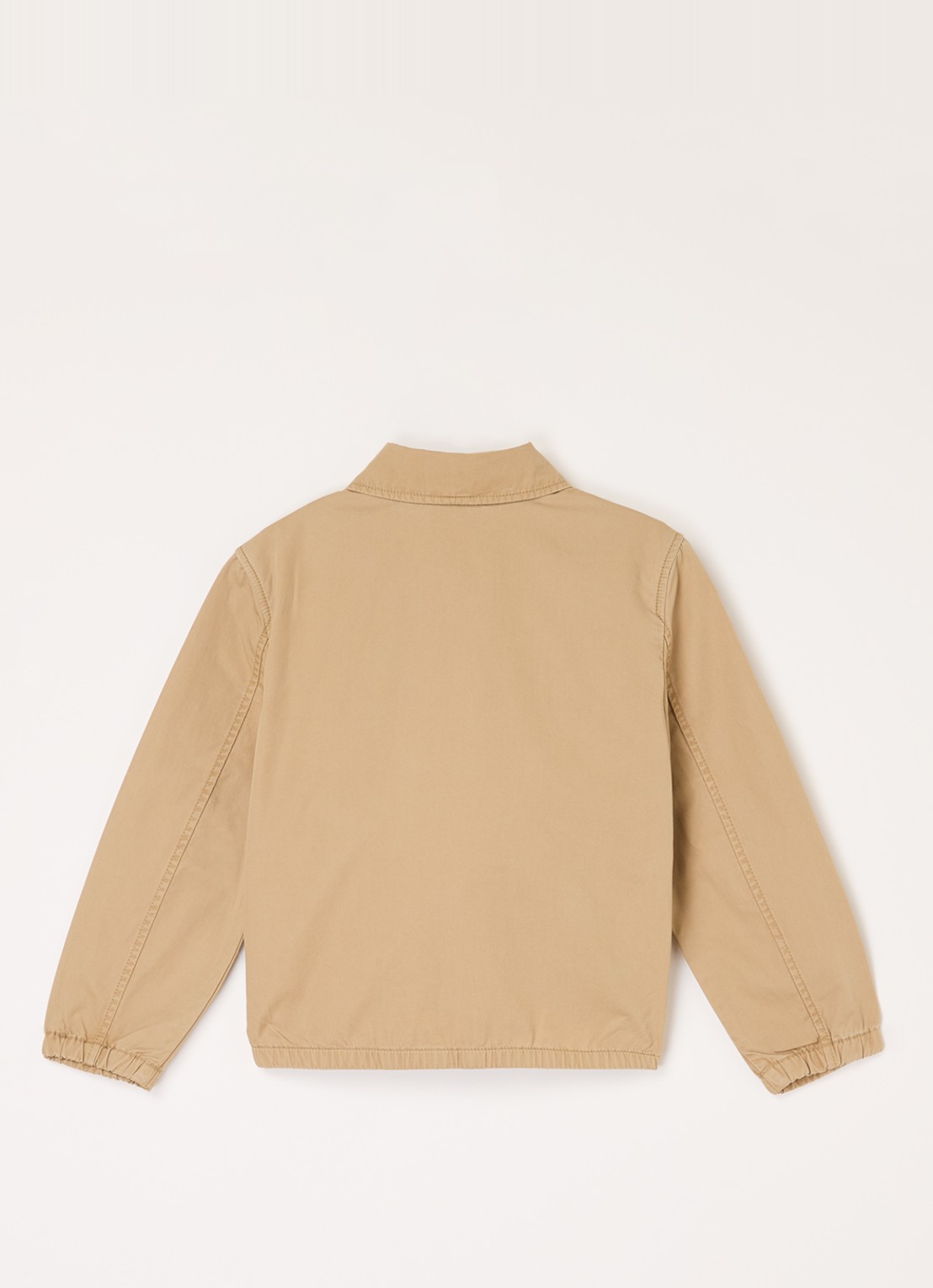 Ralph Lauren Windbreaker met logoborduring - achterkant beige