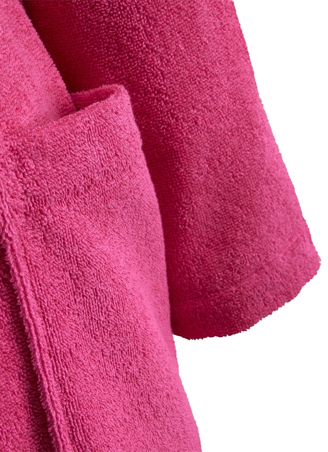 Ralph Lauren Zoe badjas met logoborduring - detail fuchsia