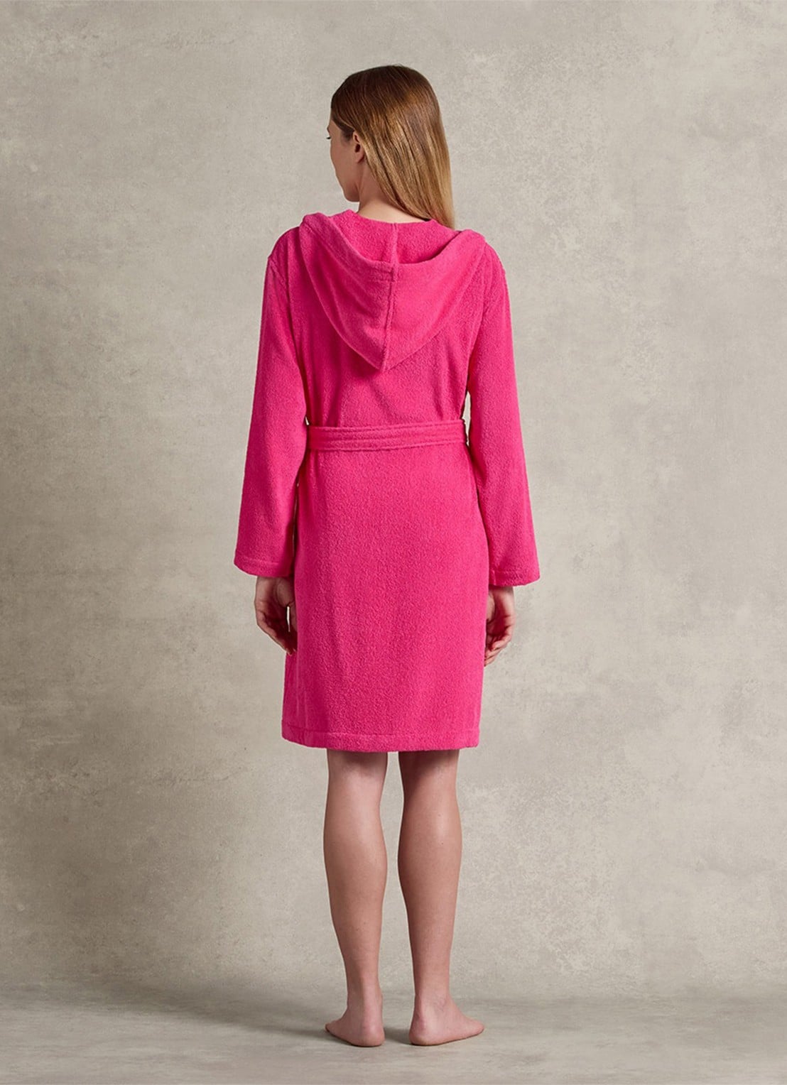 Ralph Lauren Zoe badjas met logoborduring - detail 3 fuchsia