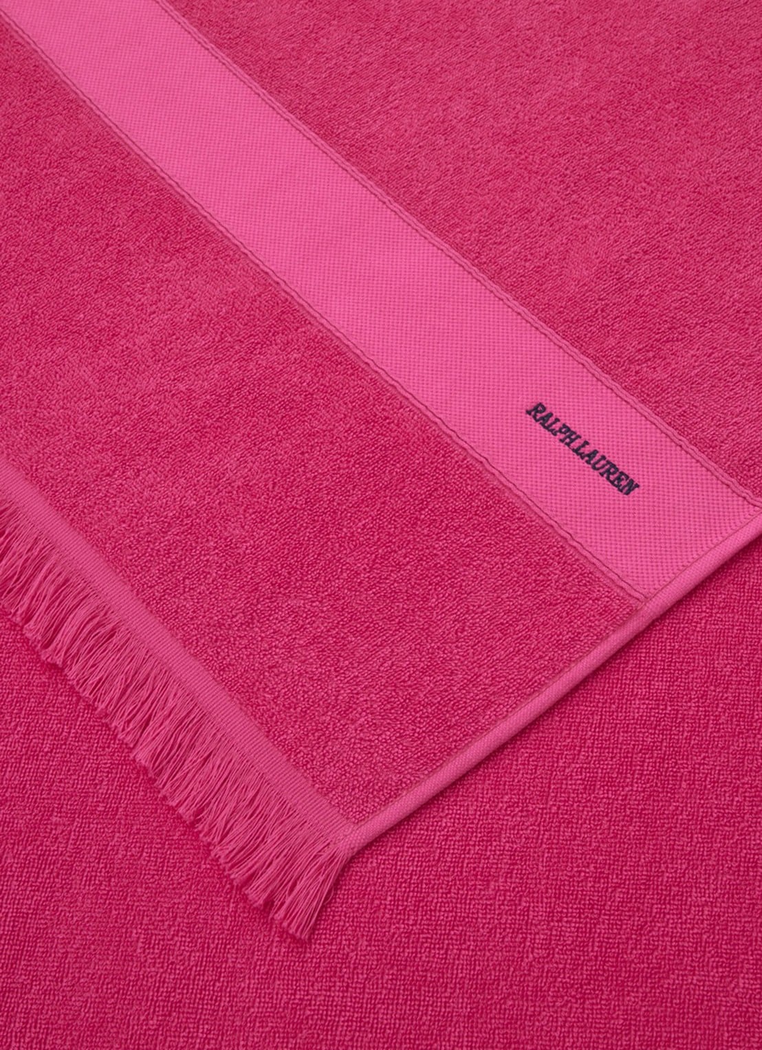 Ralph Lauren Zoe strandlaken - 100 x 170 cm - detail 3 fuchsia