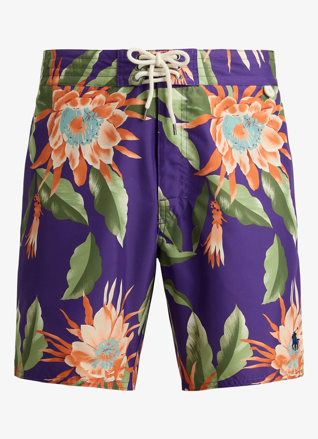 Ralph Lauren Zwemshorts met bloemenprint - voorkant 3 south pacific floral / oranje