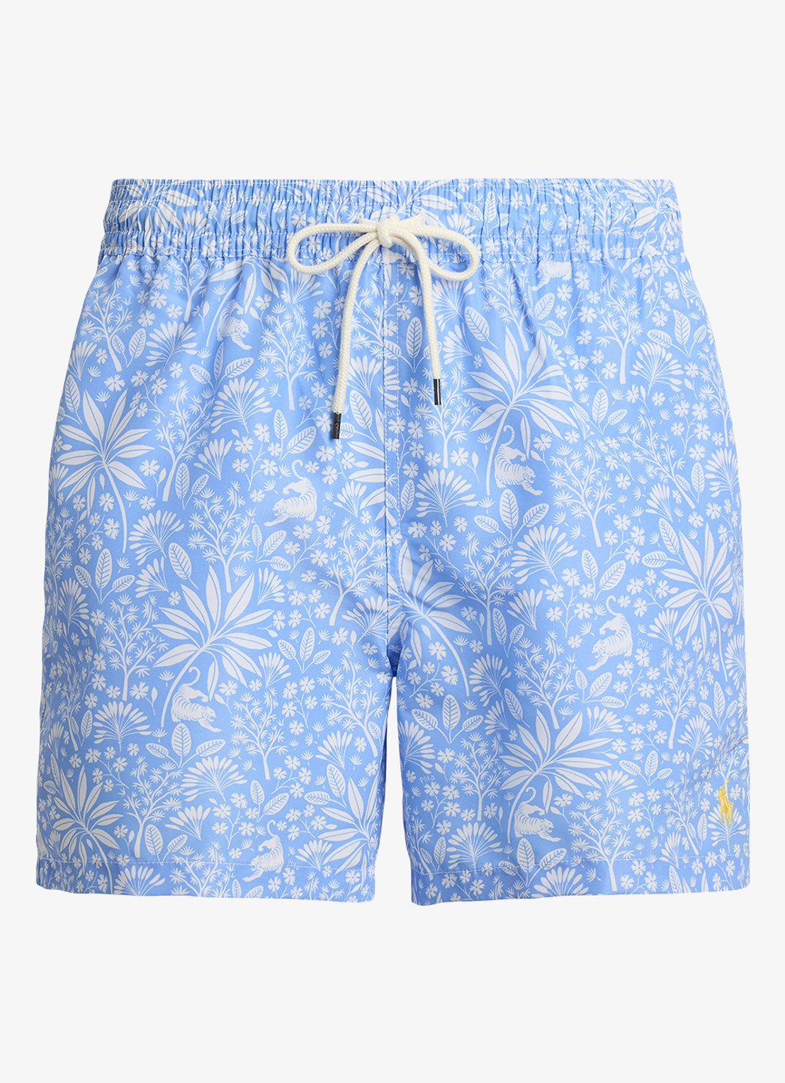 Ralph Lauren Zwemshorts met bloemenprint - voorkant 2 blue tiger paradise / blauw