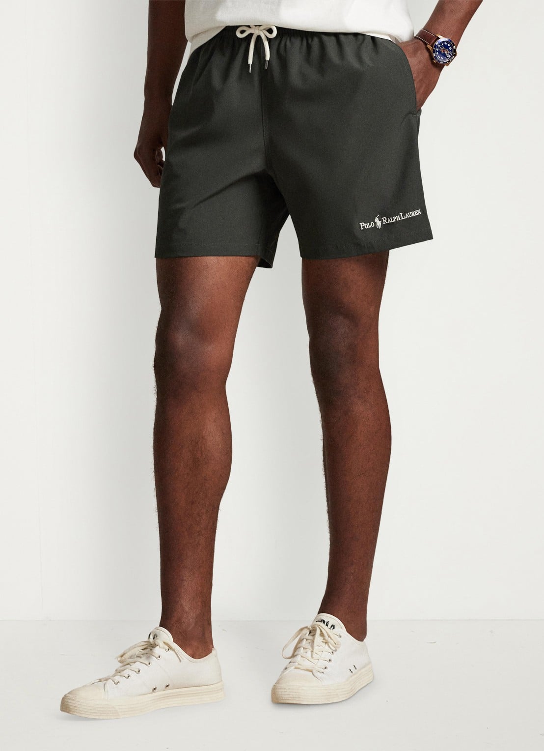 Ralph Lauren Zwemshorts met logo - detail deep grey w/ emb / donkergrijs