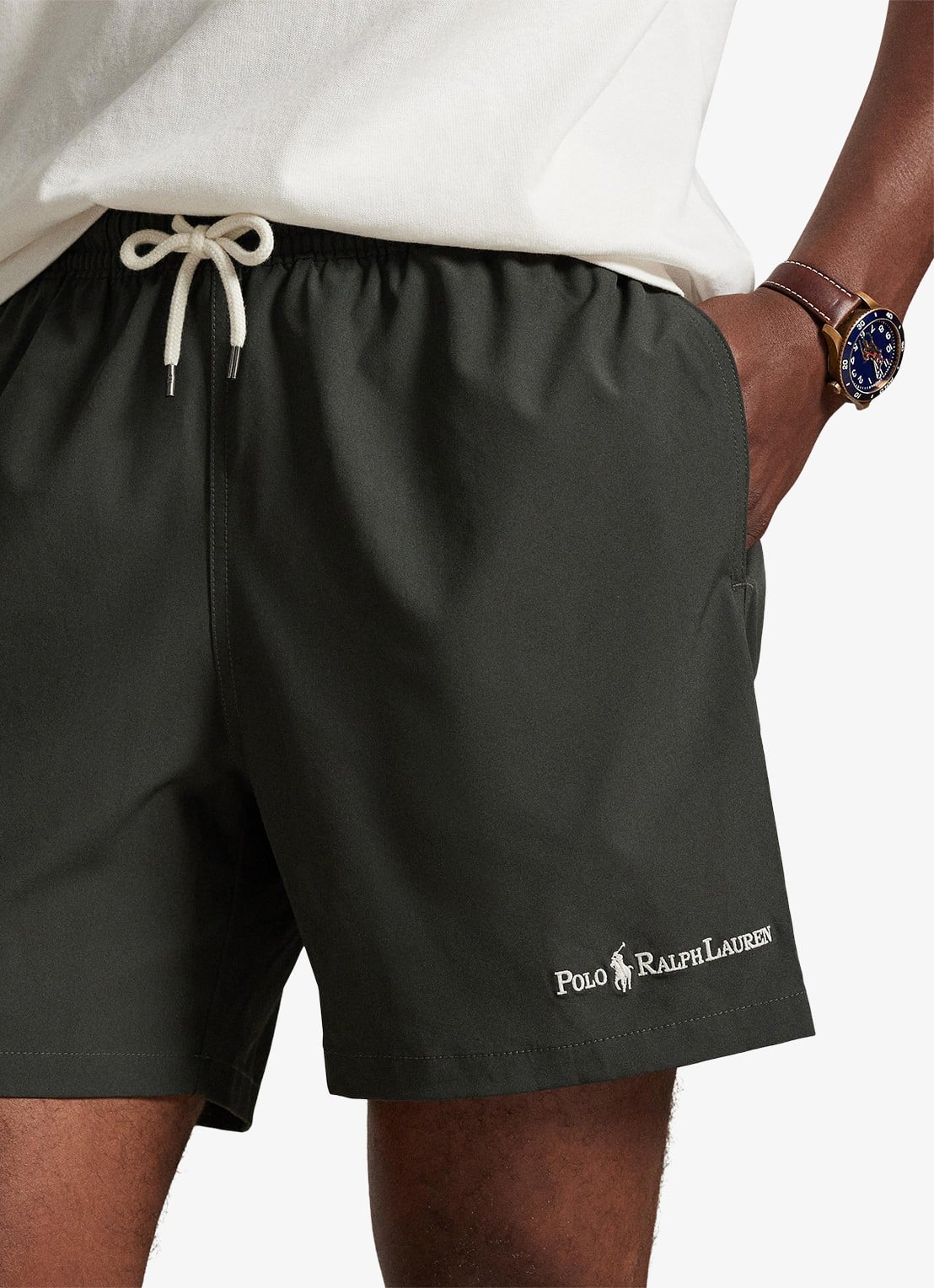 Ralph Lauren Zwemshorts met logo - detail 2 deep grey w/ emb / donkergrijs