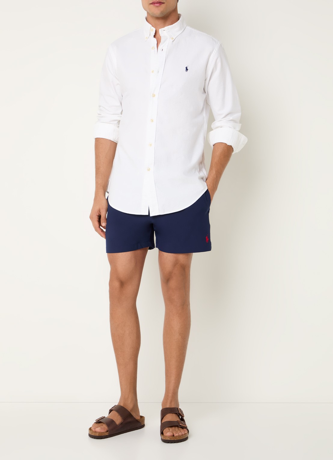 Ralph Lauren Zwemshorts met logo  - voorkant 3 donkerblauw