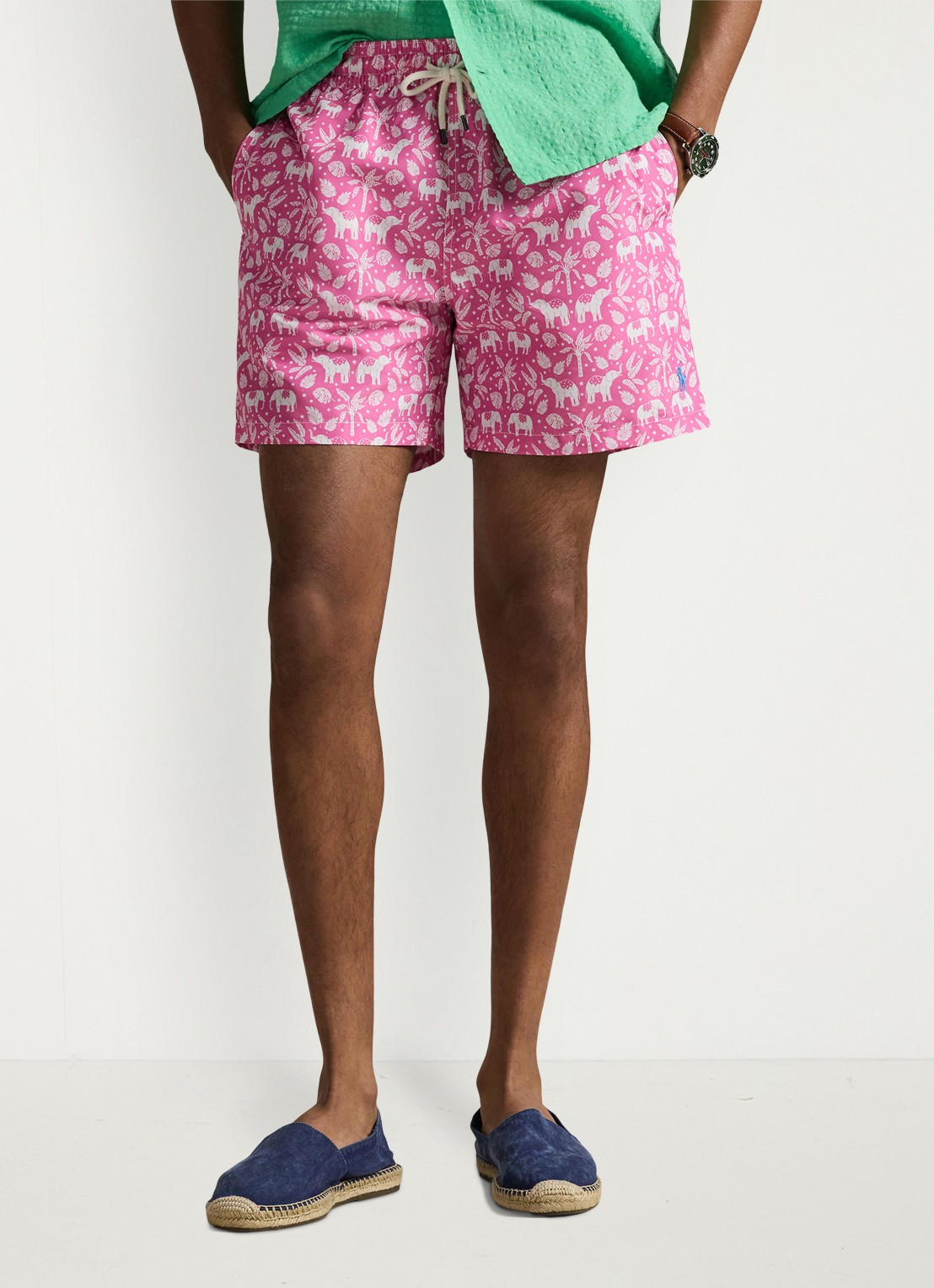 Ralph Lauren Zwemshorts met print - detail 4 pink elephant palms-zym1