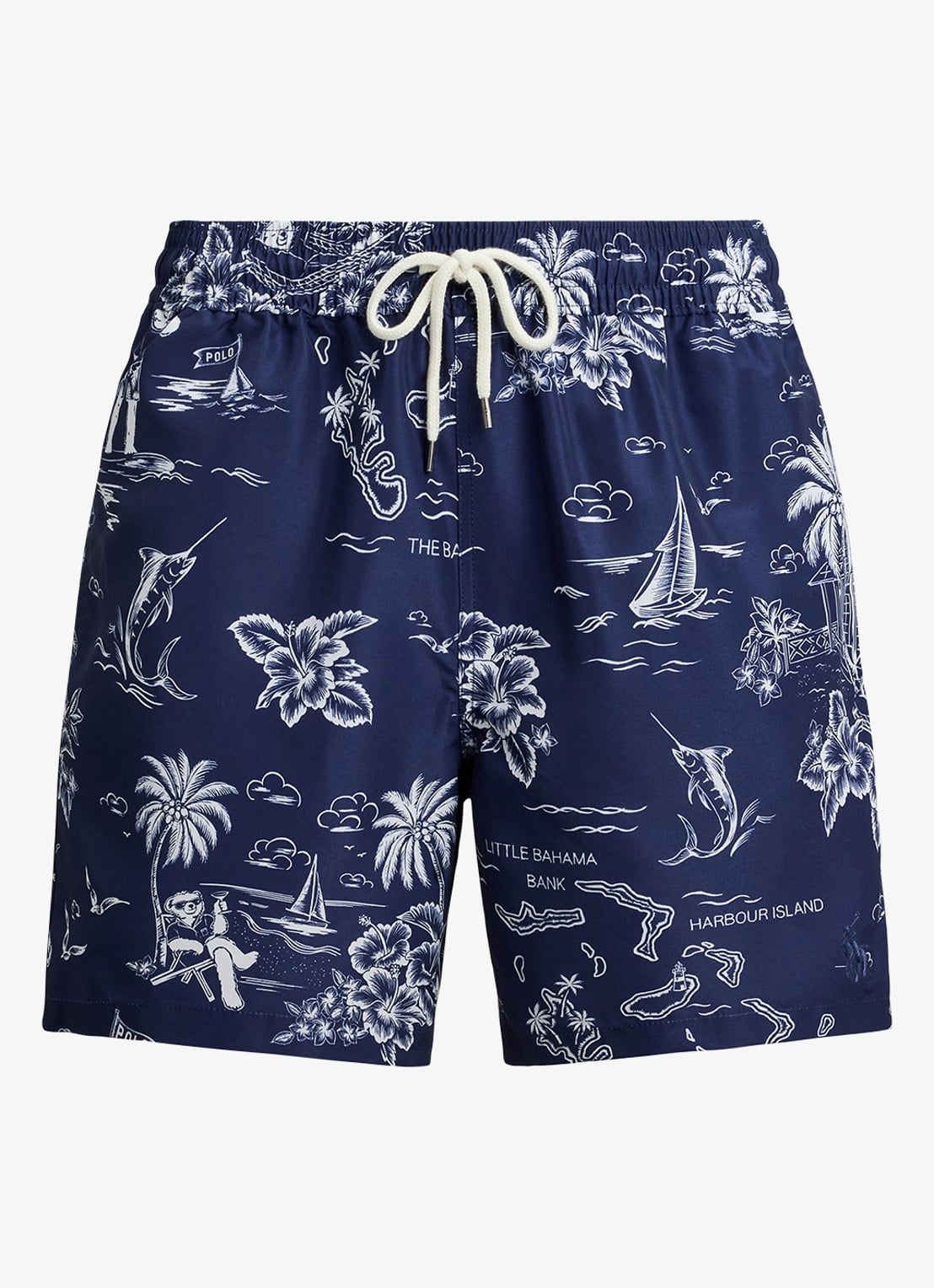 Ralph Lauren Zwemshorts met print - voorkant harbor island bear / donkerblauw