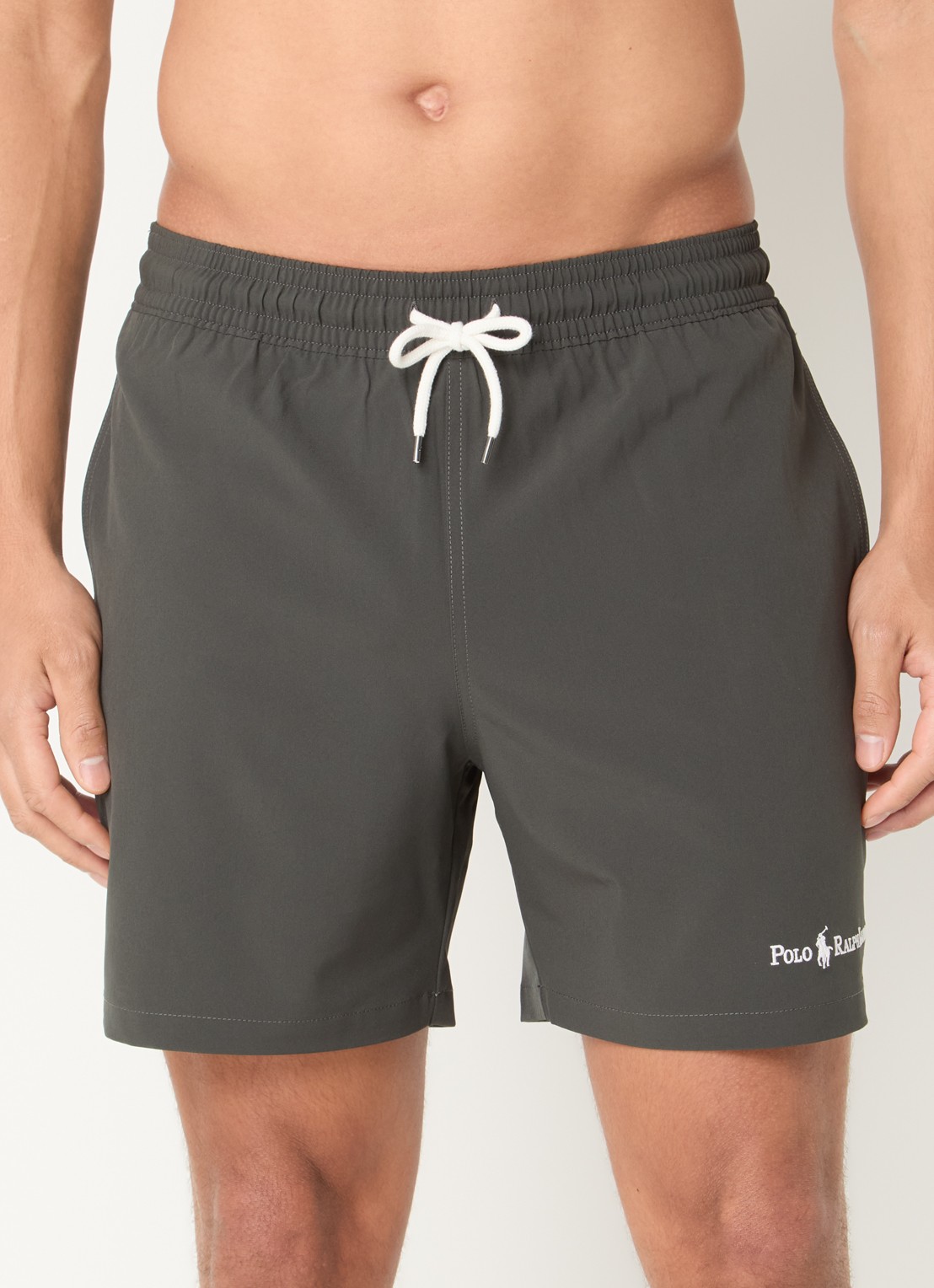 Ralph Lauren Zwemshorts met steekzakken en logo - detail 4 olijfgroen