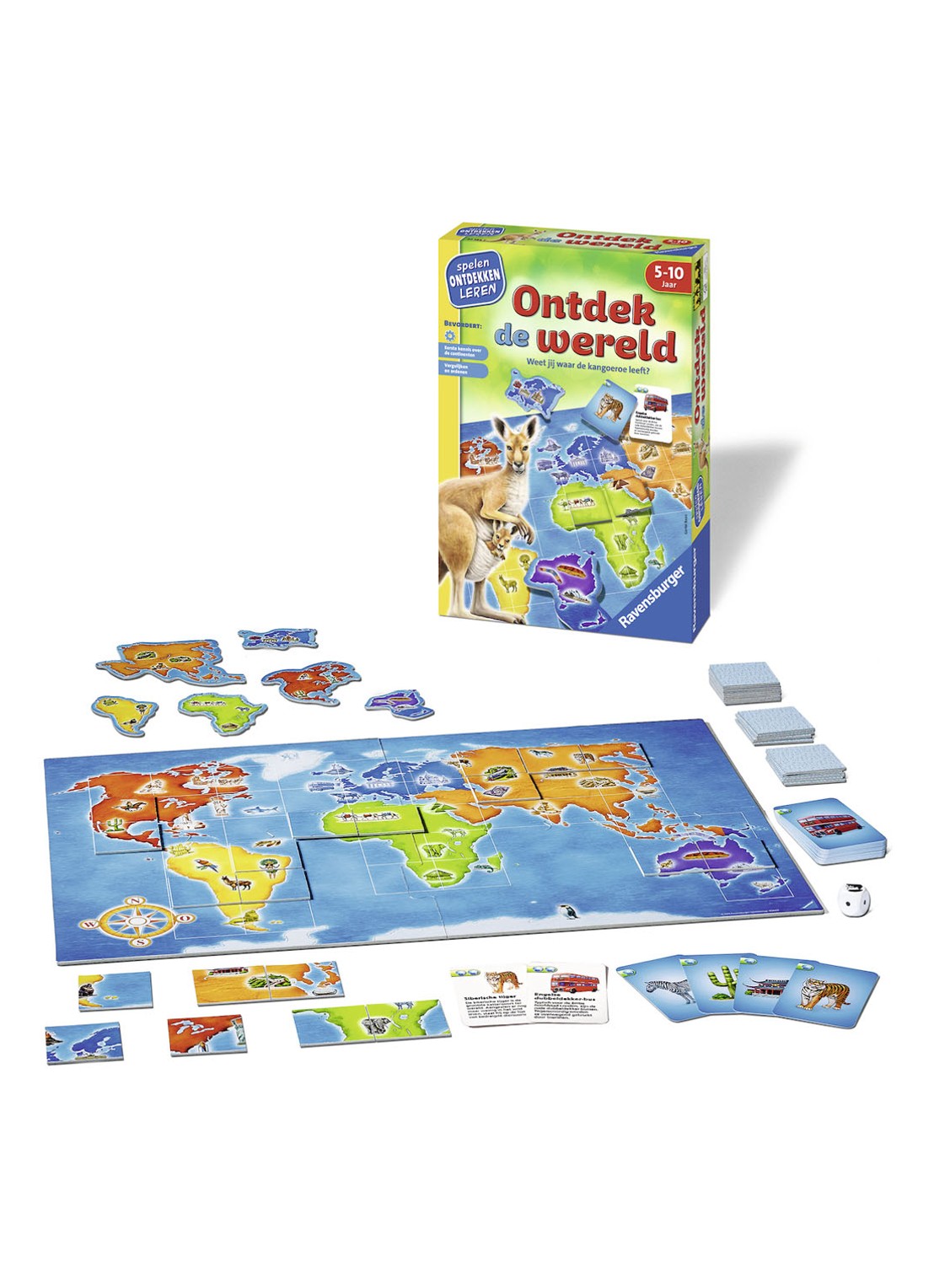 Ravensburger Ontdek de wereld leerspel - voorkant 2 multicolor