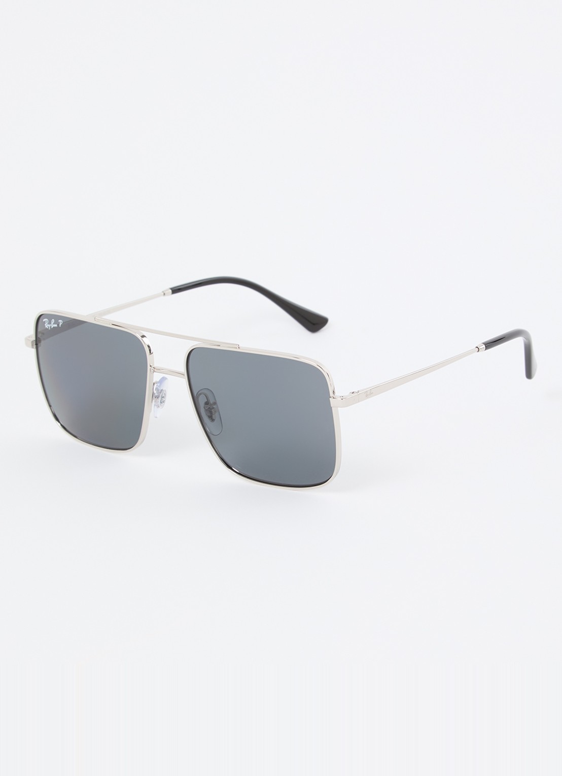 Ray-Ban Ari zonnebril gepolariseerd RB3758 - voorkant zilver